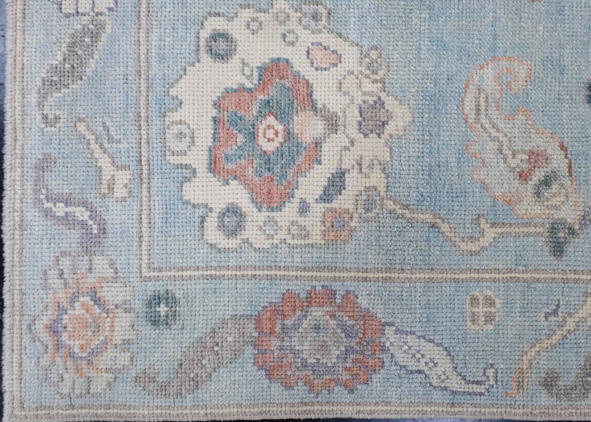 Turkish Oushak Rug 3'9" x 5'8" #16571