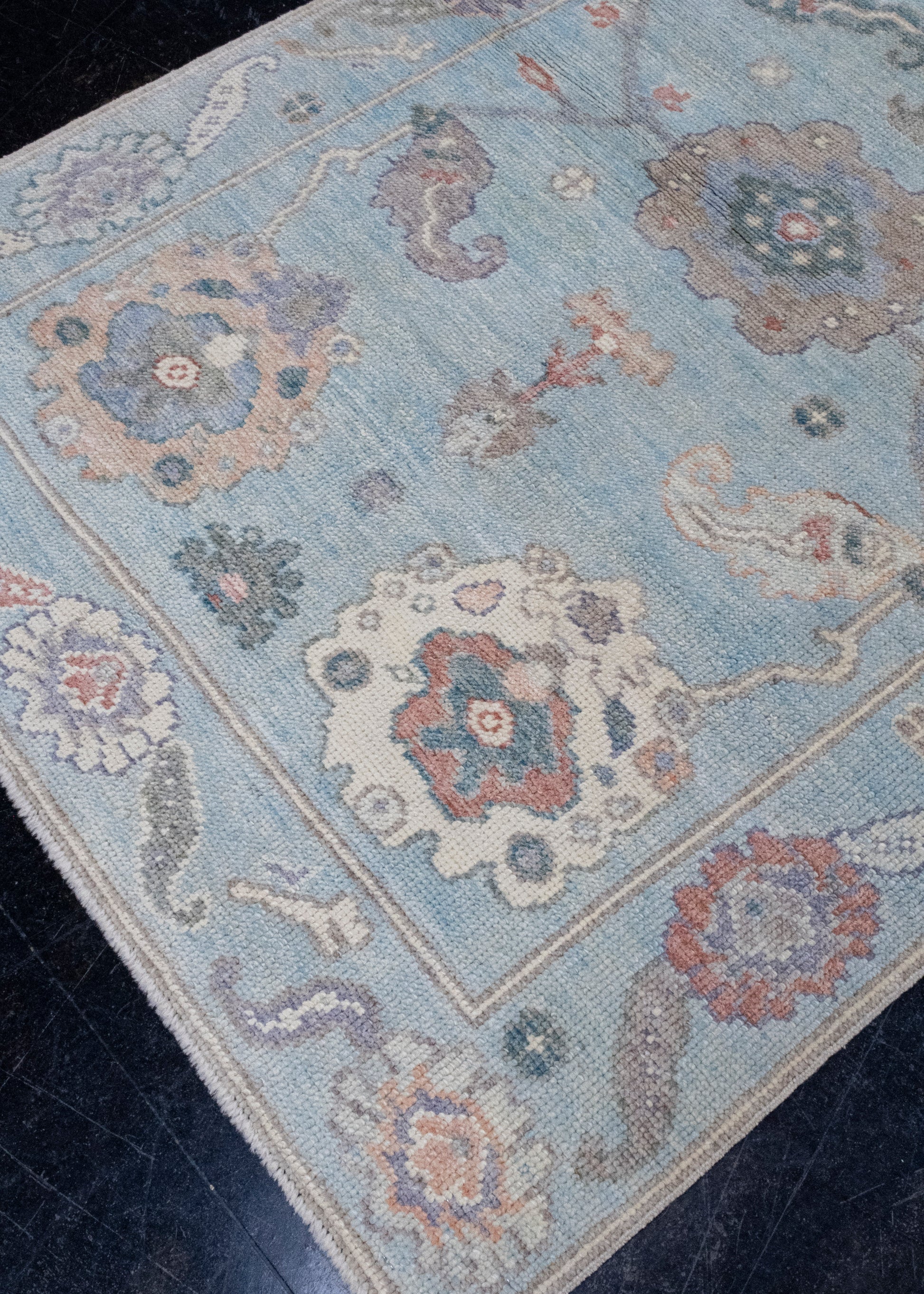 Turkish Oushak Rug 3'9" x 5'8" #16571