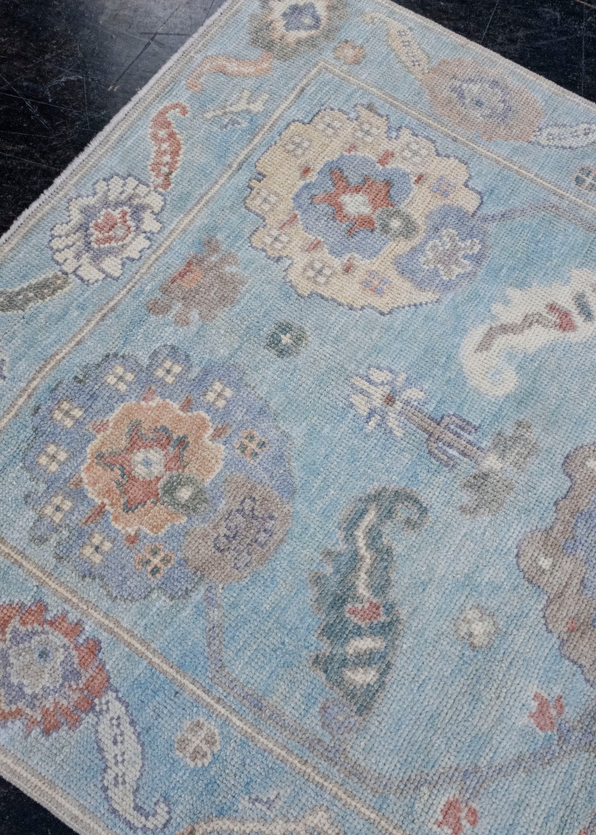 Turkish Oushak Rug 3'9" x 5'8" #16571