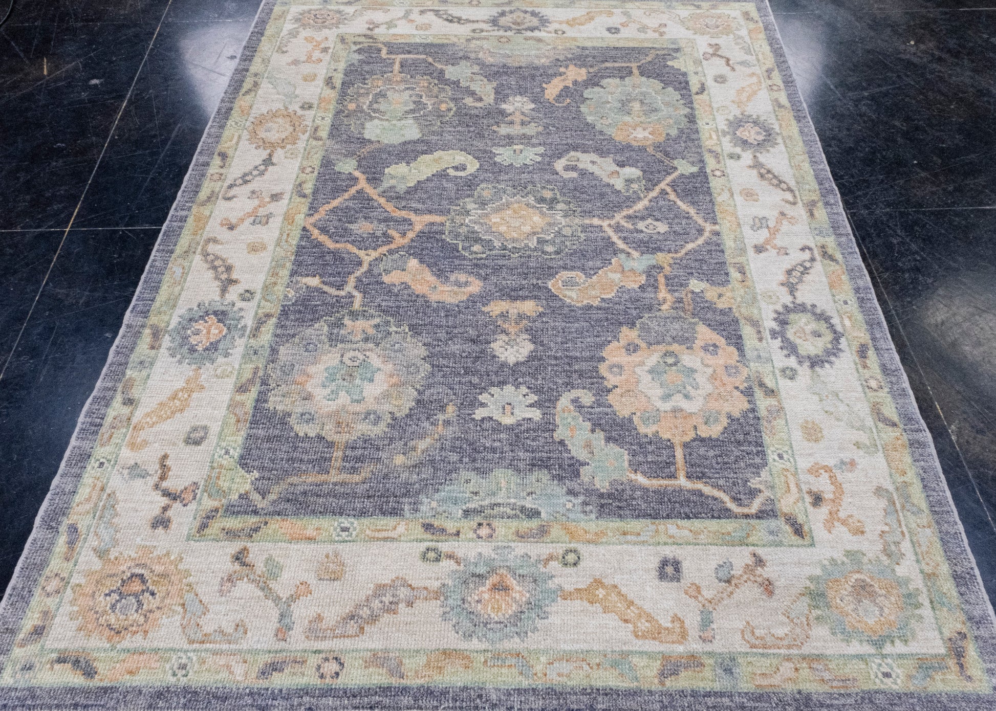 Turkish Oushak Rug 5'3" x 7' #16493