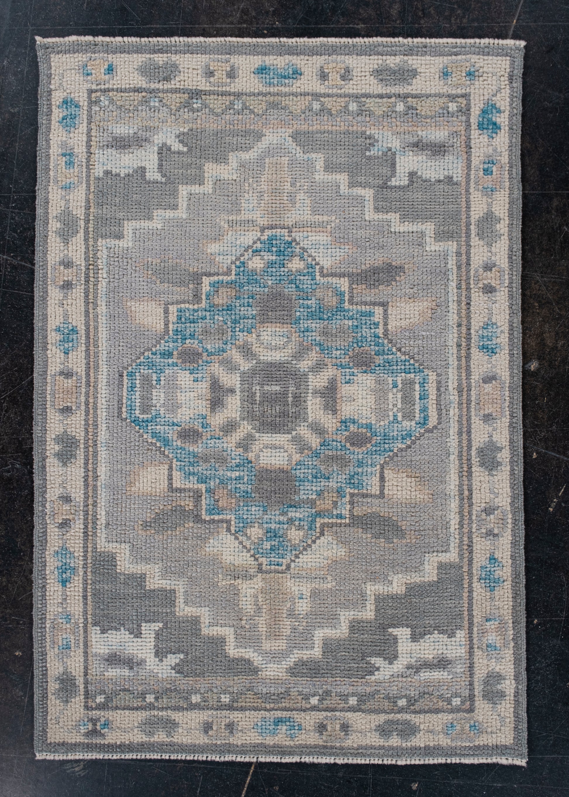 Turkish Oushak Rug 2'1" x 3'1" #11858