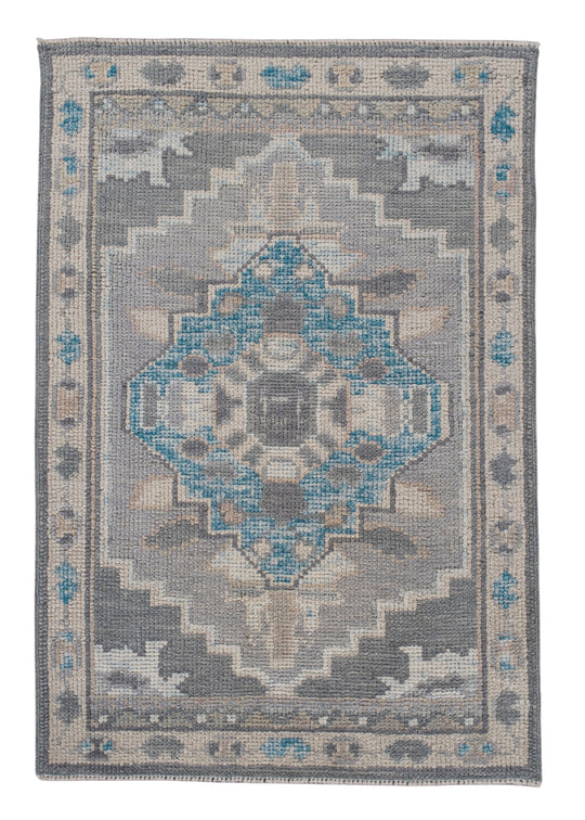 Turkish Oushak Rug 2'1" x 3'1" #11858