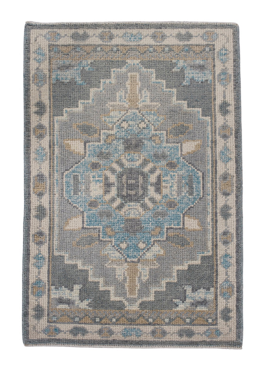Turkish Oushak Rug 2'3" x 3'3" #11492