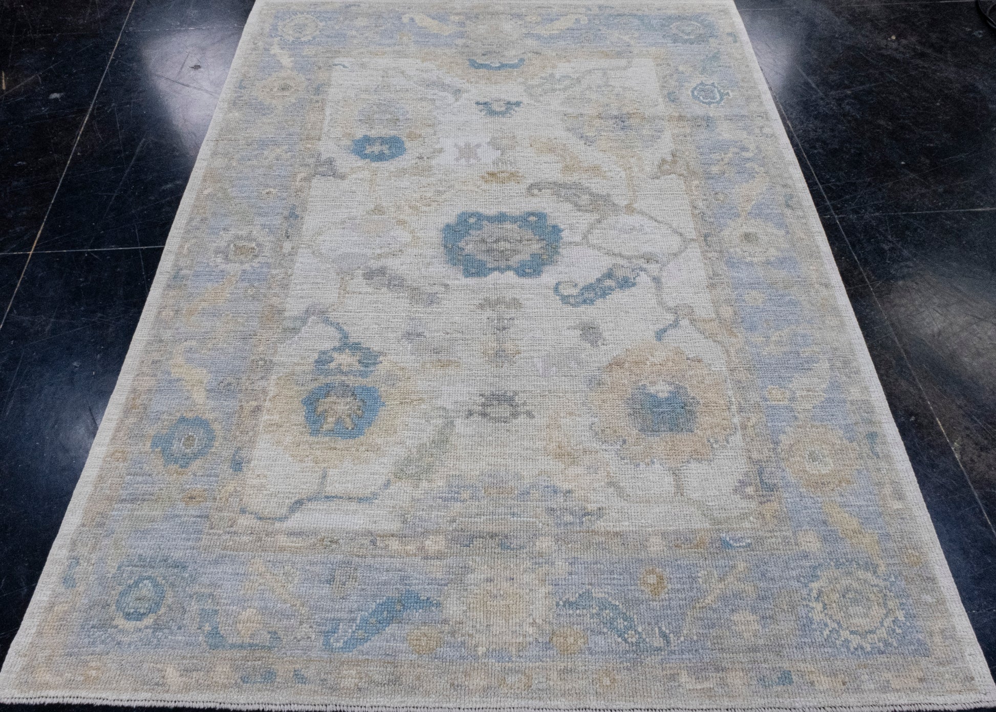 Turkish Oushak Rug 4'11" x 6'8" #16484