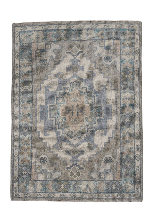Turkish Oushak Rug 2'2" x 2'11" #11881