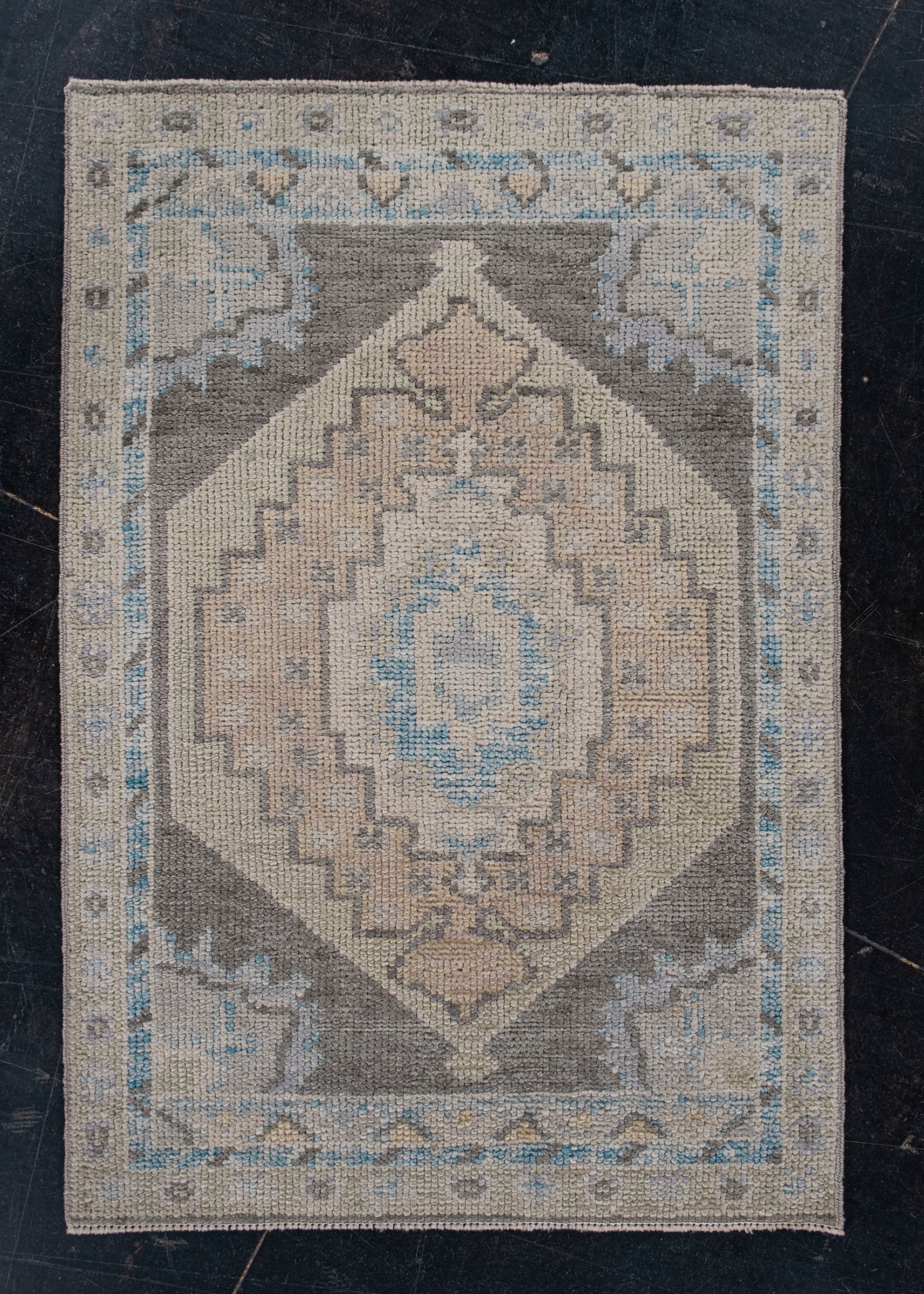 Turkish Oushak Rug 2'2" x 3'2" #11852