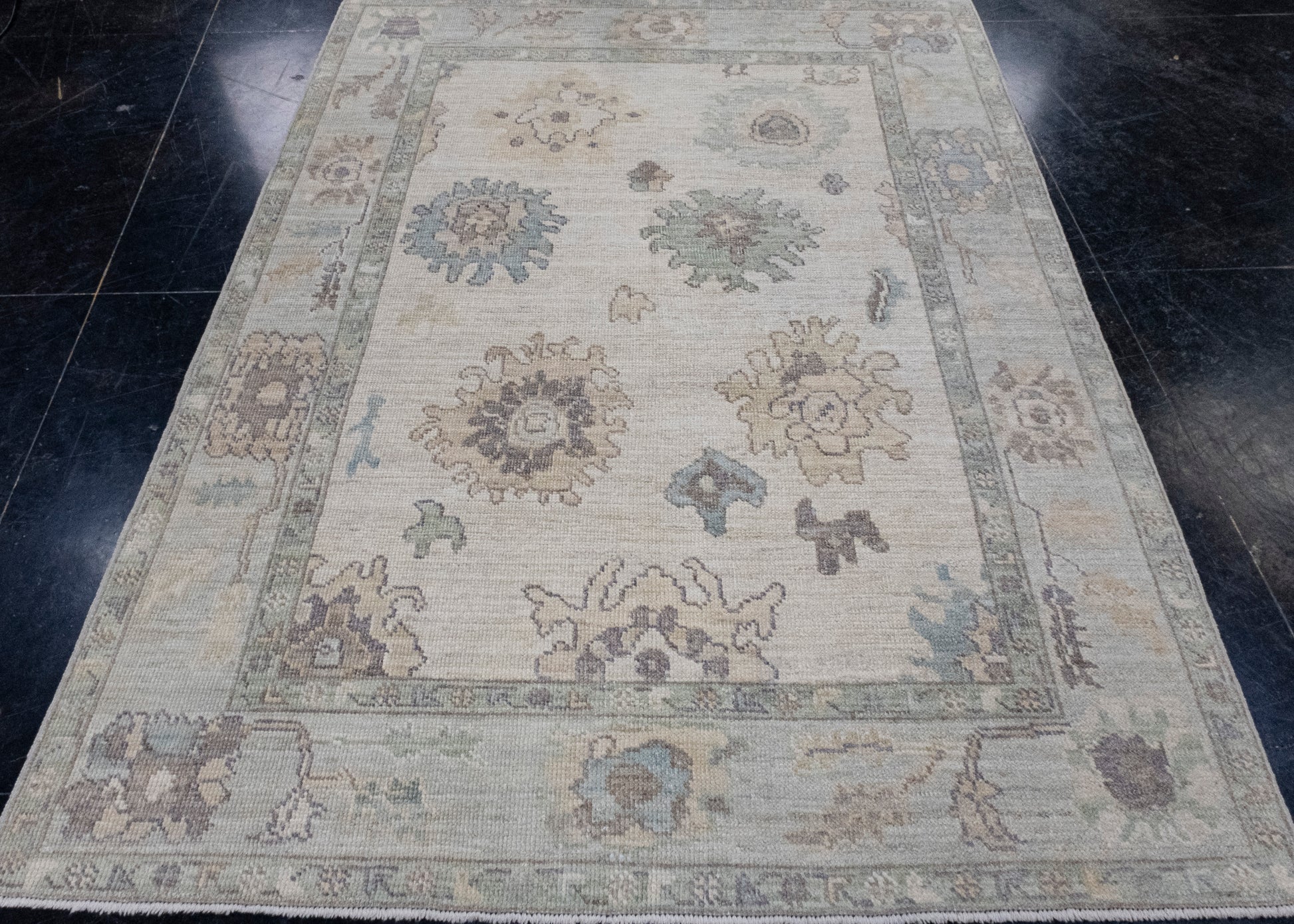 Turkish Oushak Rug 5'1" x 7' #16437