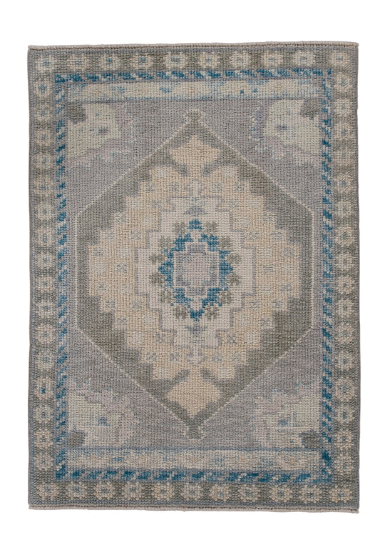 Turkish Oushak Rug 2'3" x 3'1" #11878
