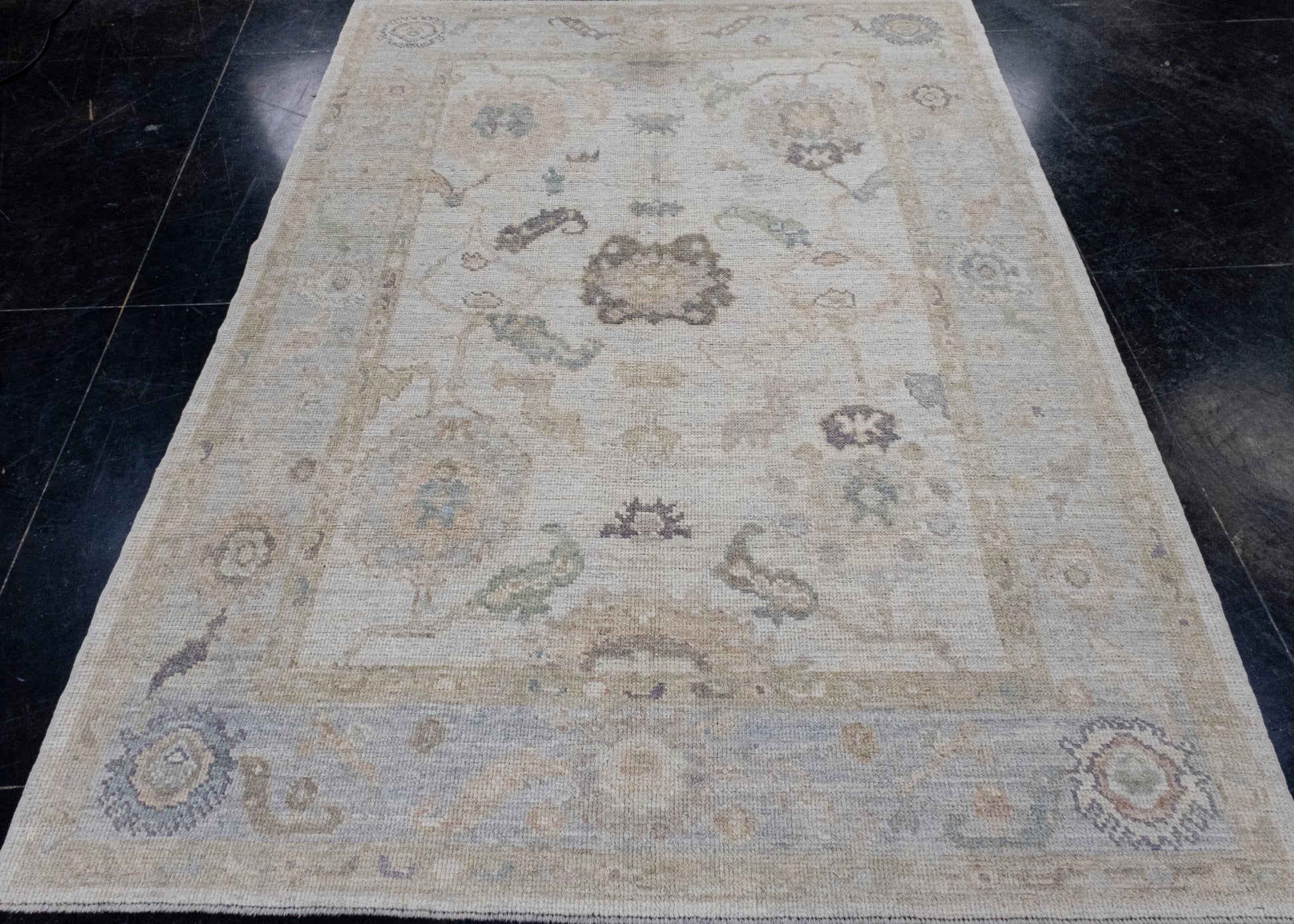Turkish Oushak Rug 5'3" x 7'4" #16128