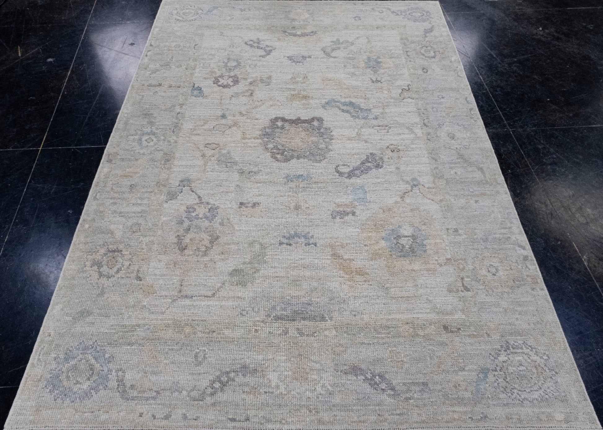 Turkish Oushak Rug 4'10" x 7'1" #16459