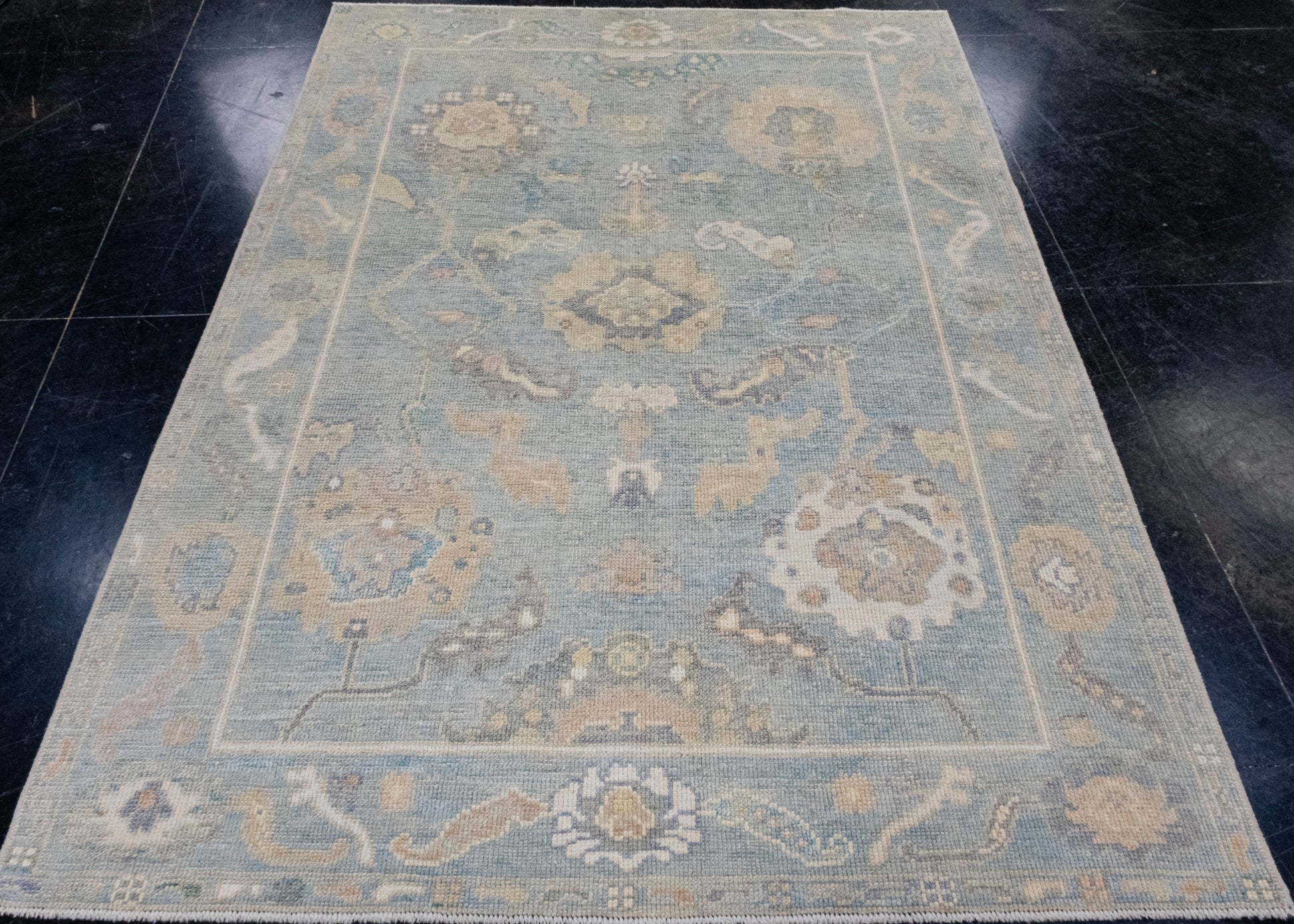 Turkish Oushak Rug 5' x 6'11" #16555