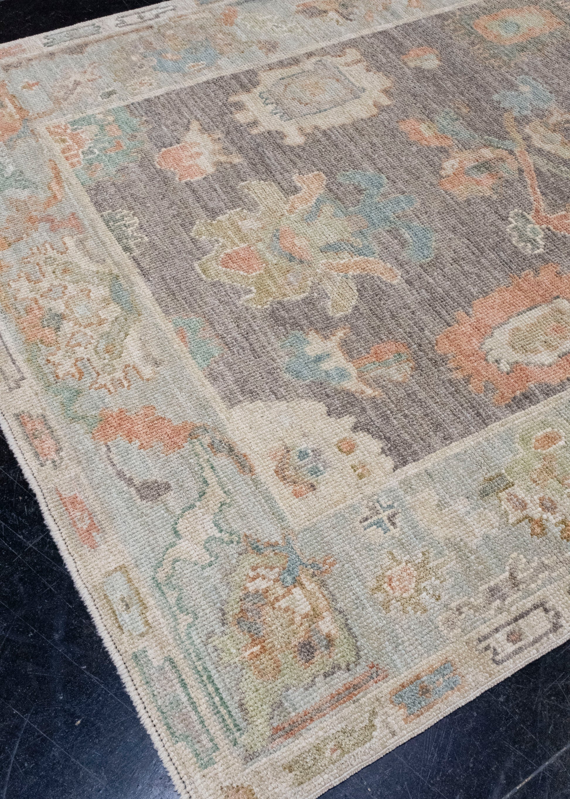 Turkish Oushak Rug 5'1" x 6'11" #16024