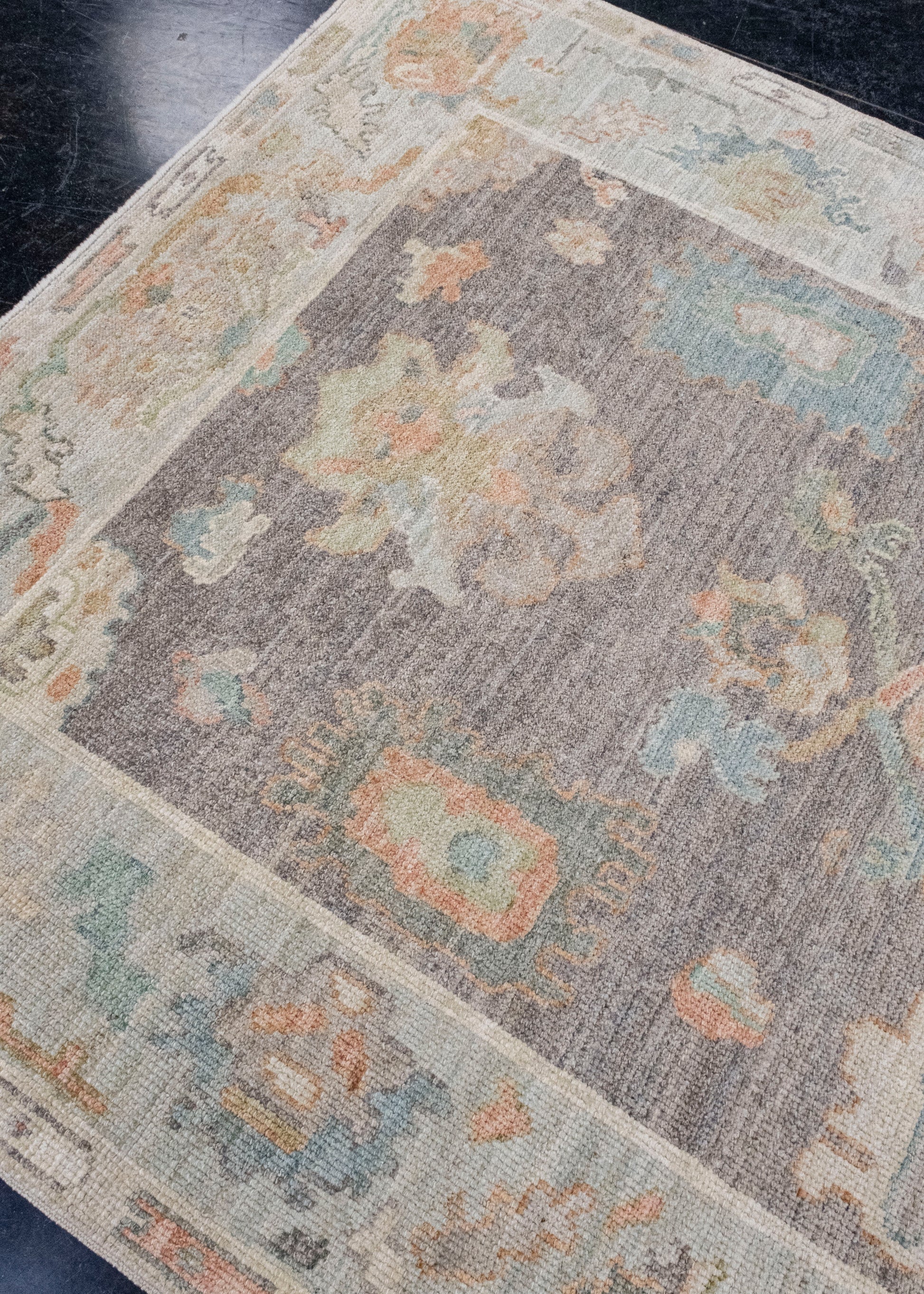 Turkish Oushak Rug 5'1" x 6'11" #16024