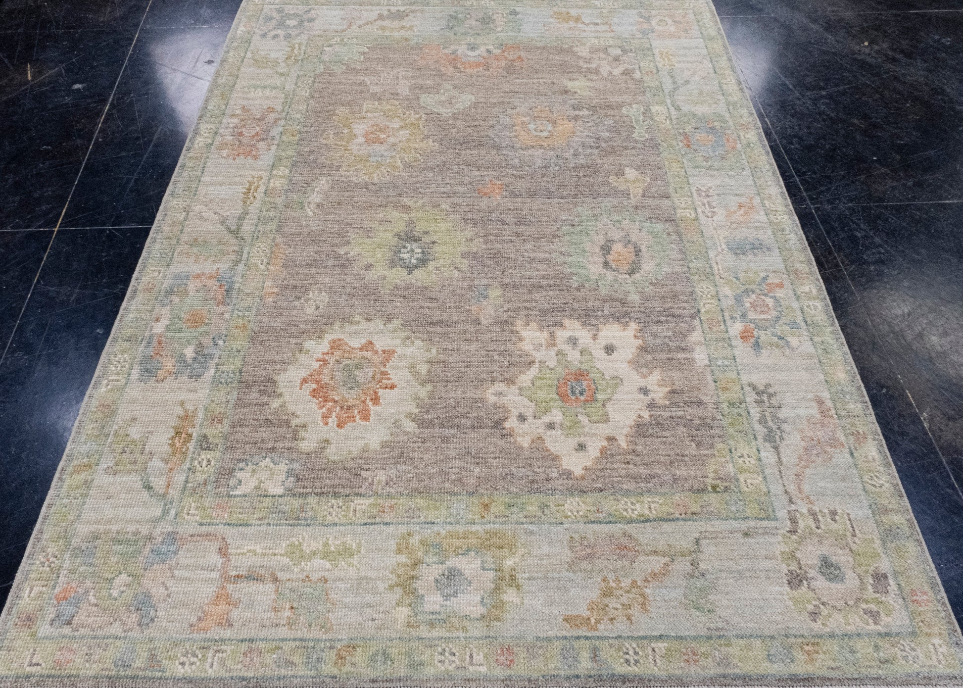 Turkish Oushak Rug 5'1" x 7' #16025