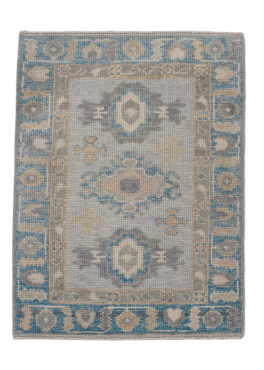 Turkish Oushak Rug 2'3" x 3' #11478