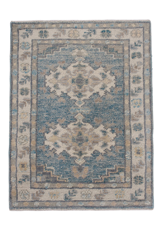 Turkish Oushak Rug 2'1" x 2'8" #11503