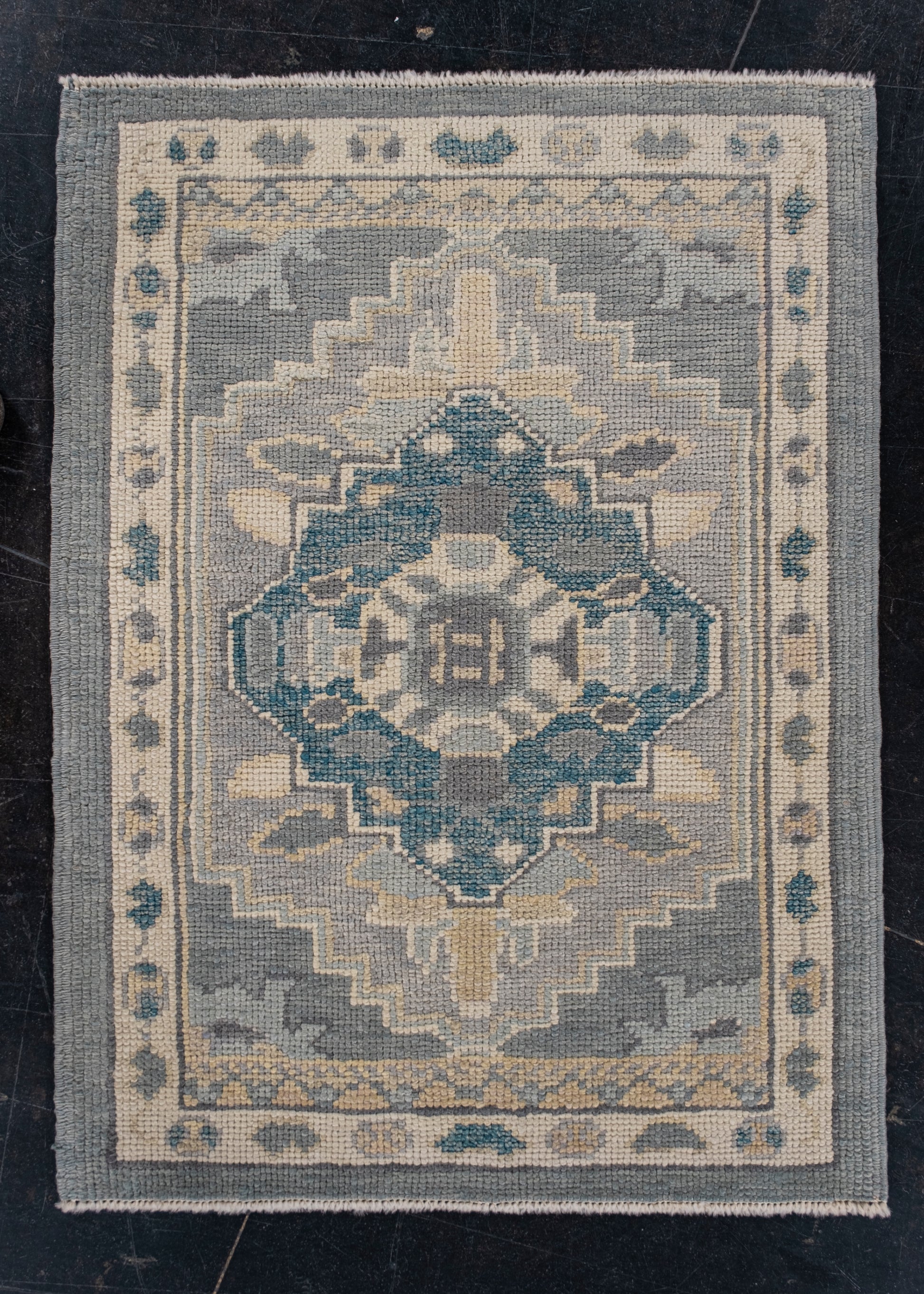 Turkish Oushak Rug 2'3" x 3'1" #11494