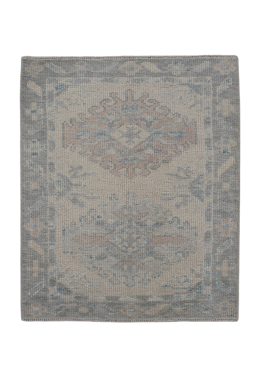 Turkish Oushak Rug 2'3" x 2'8" #11869