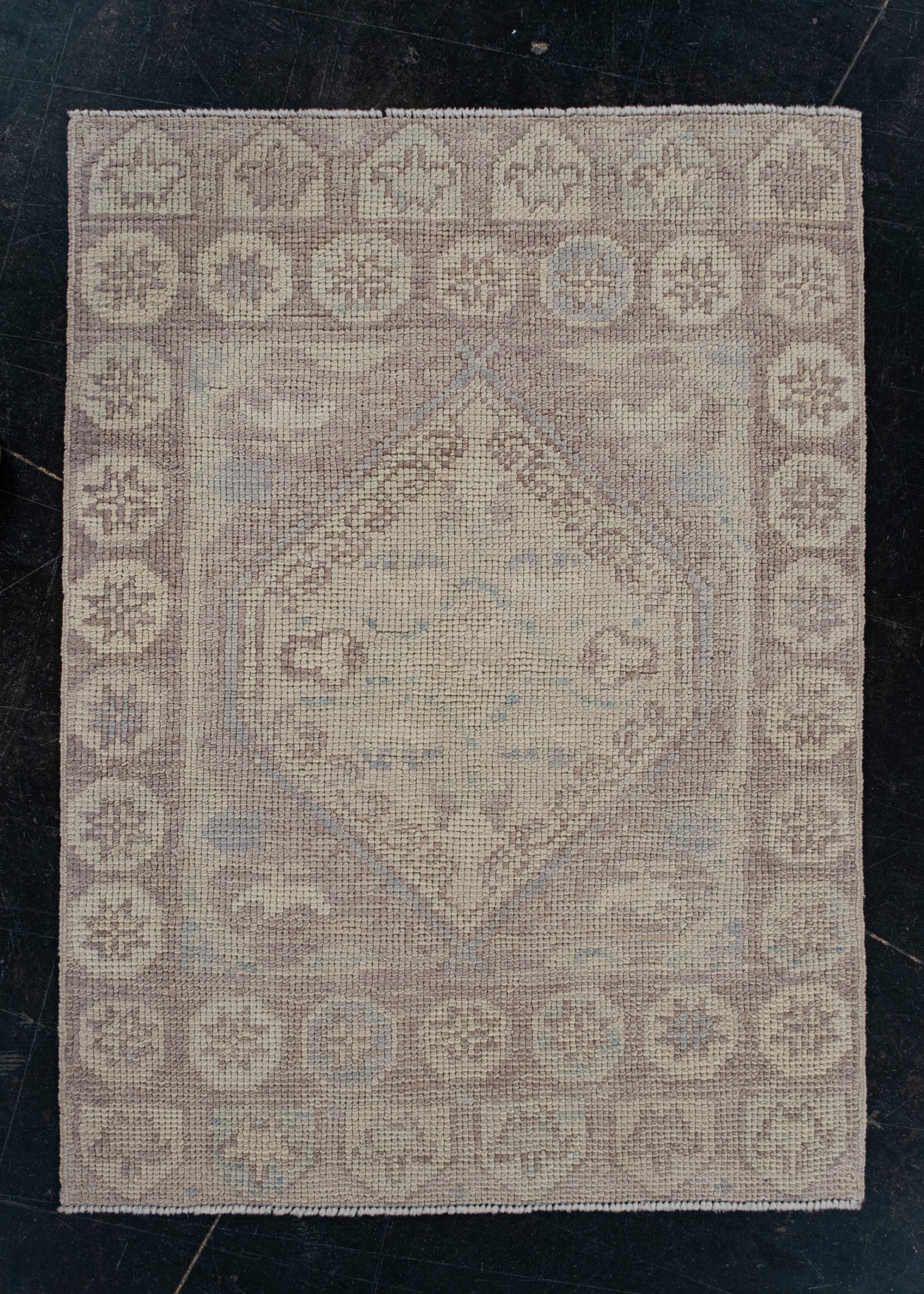 Turkish Oushak Rug 2'4" x 3'2" #12007