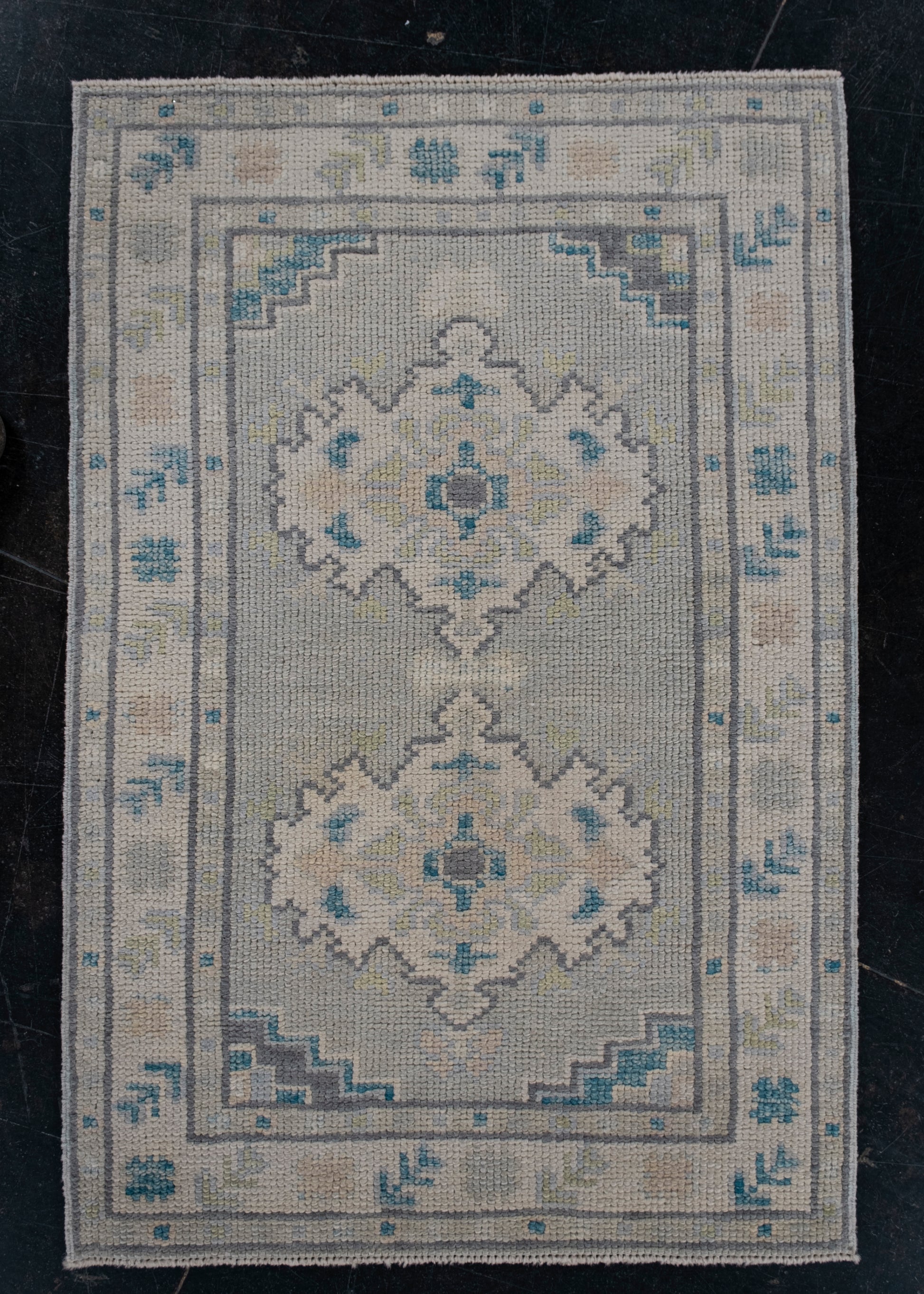 Turkish Oushak Rug 2'2" x 3'2" #11875