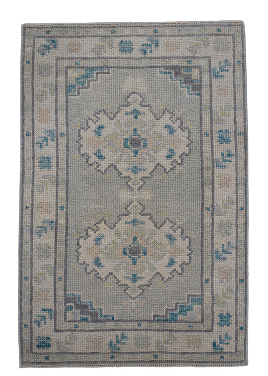 Turkish Oushak Rug 2'2" x 3'2" #11875