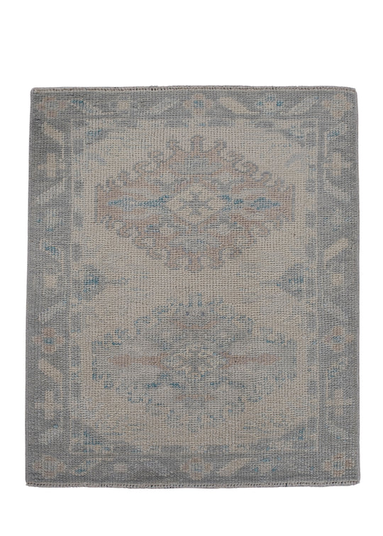 Turkish Oushak Rug 2'3" x 2'8" #11831