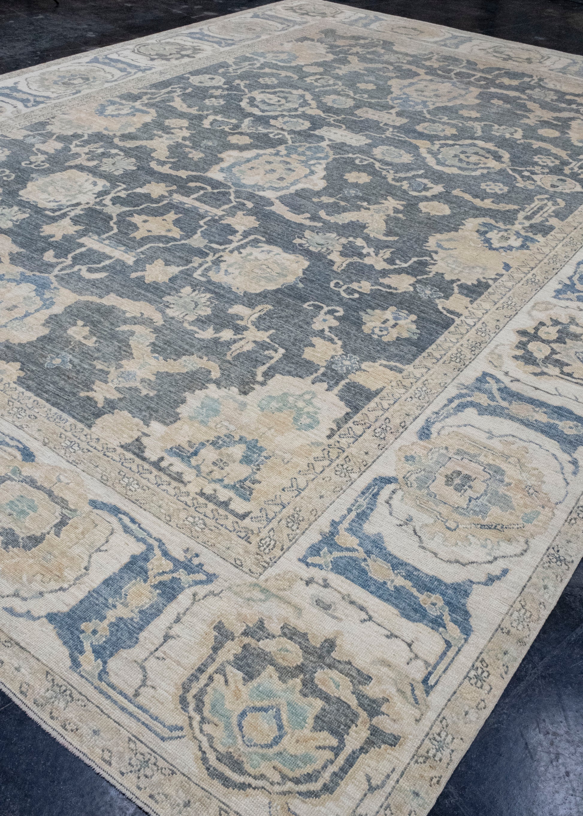 Turkish Antique Look Oushak Rug 11'10" x 16'2" #16535