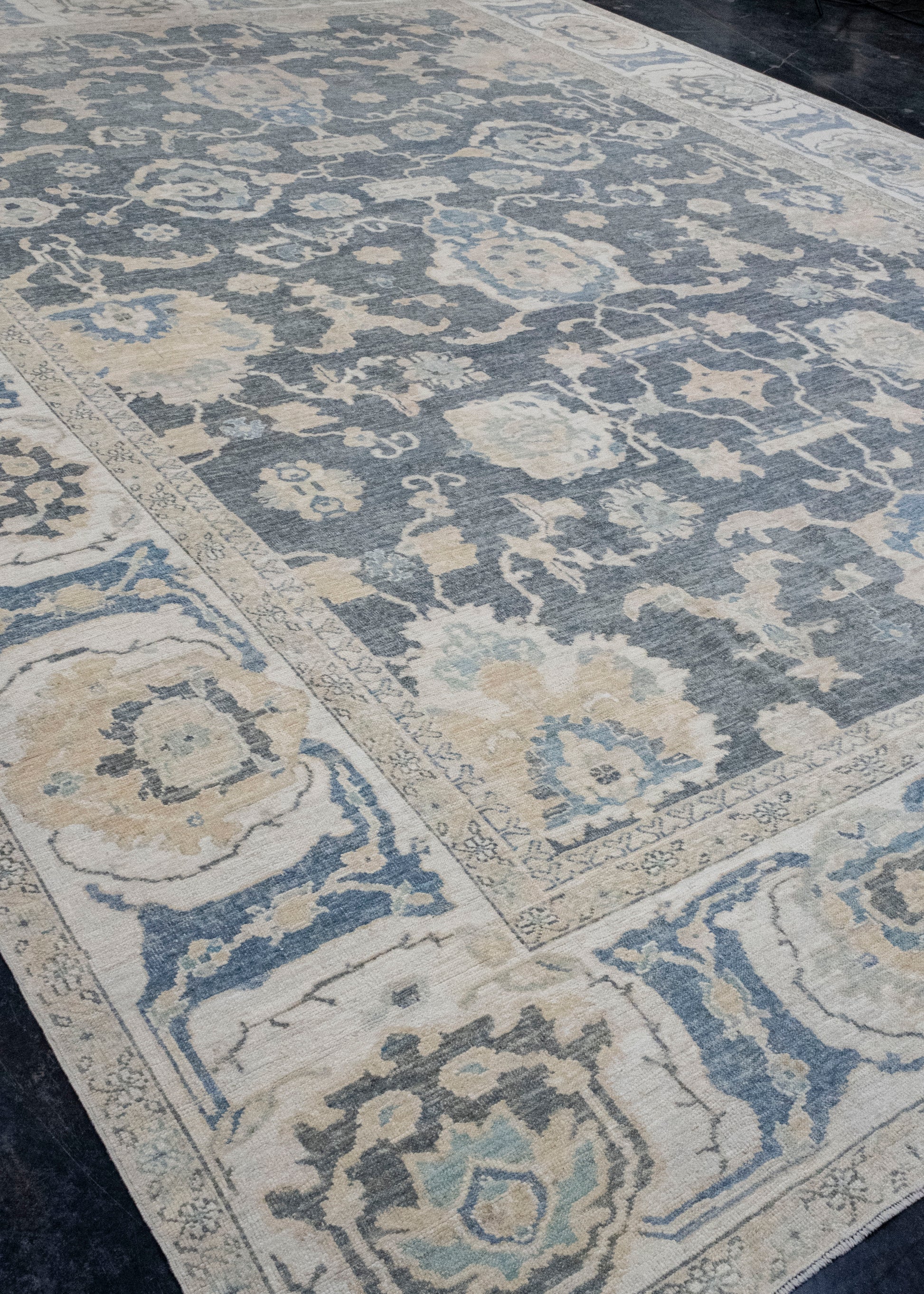 Turkish Antique Look Oushak Rug 11'10" x 16'2" #16535