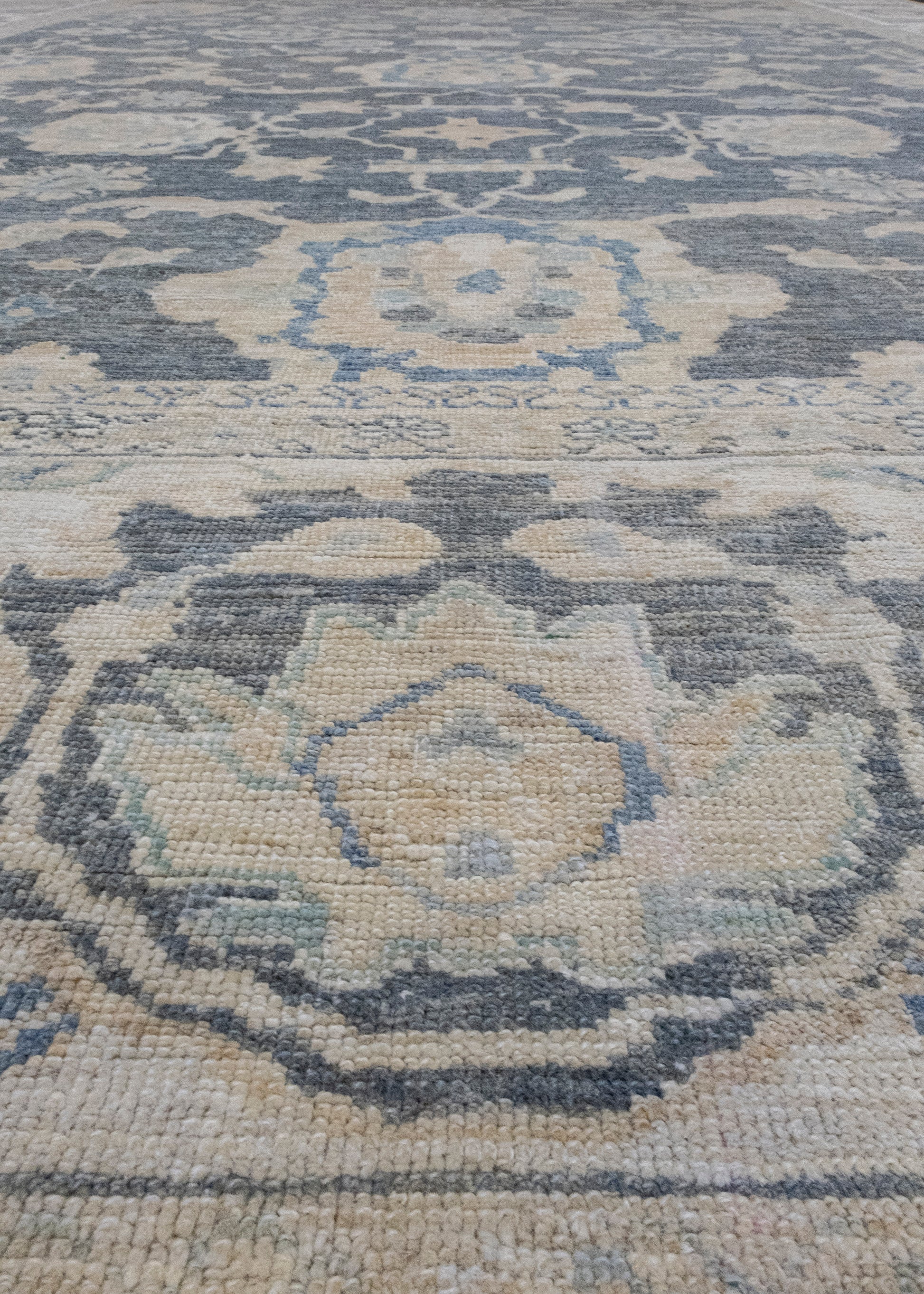 Turkish Antique Look Oushak Rug 11'10" x 16'2" #16535
