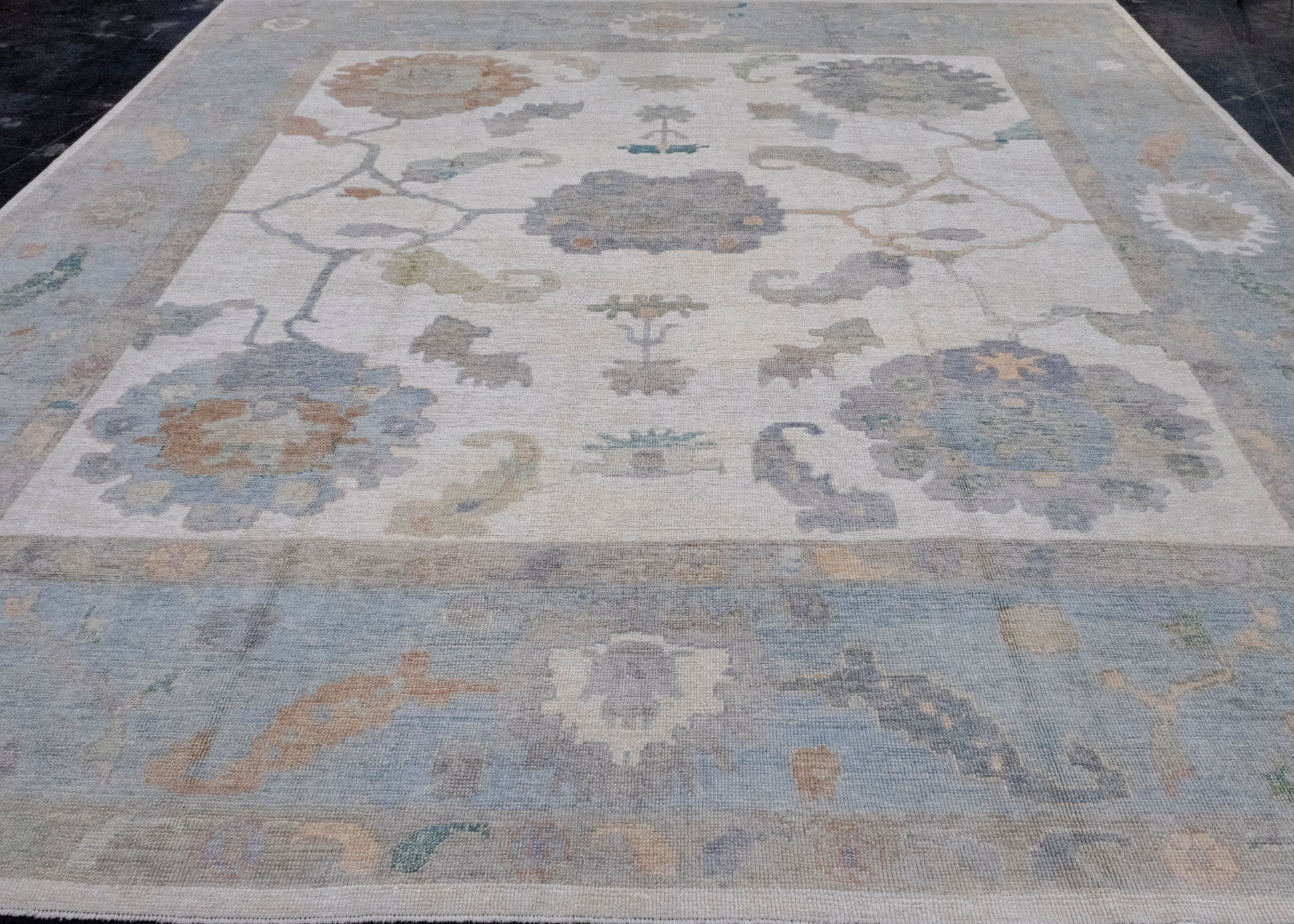 Square Turkish Oushak Rug 11'10" x 12' #16613