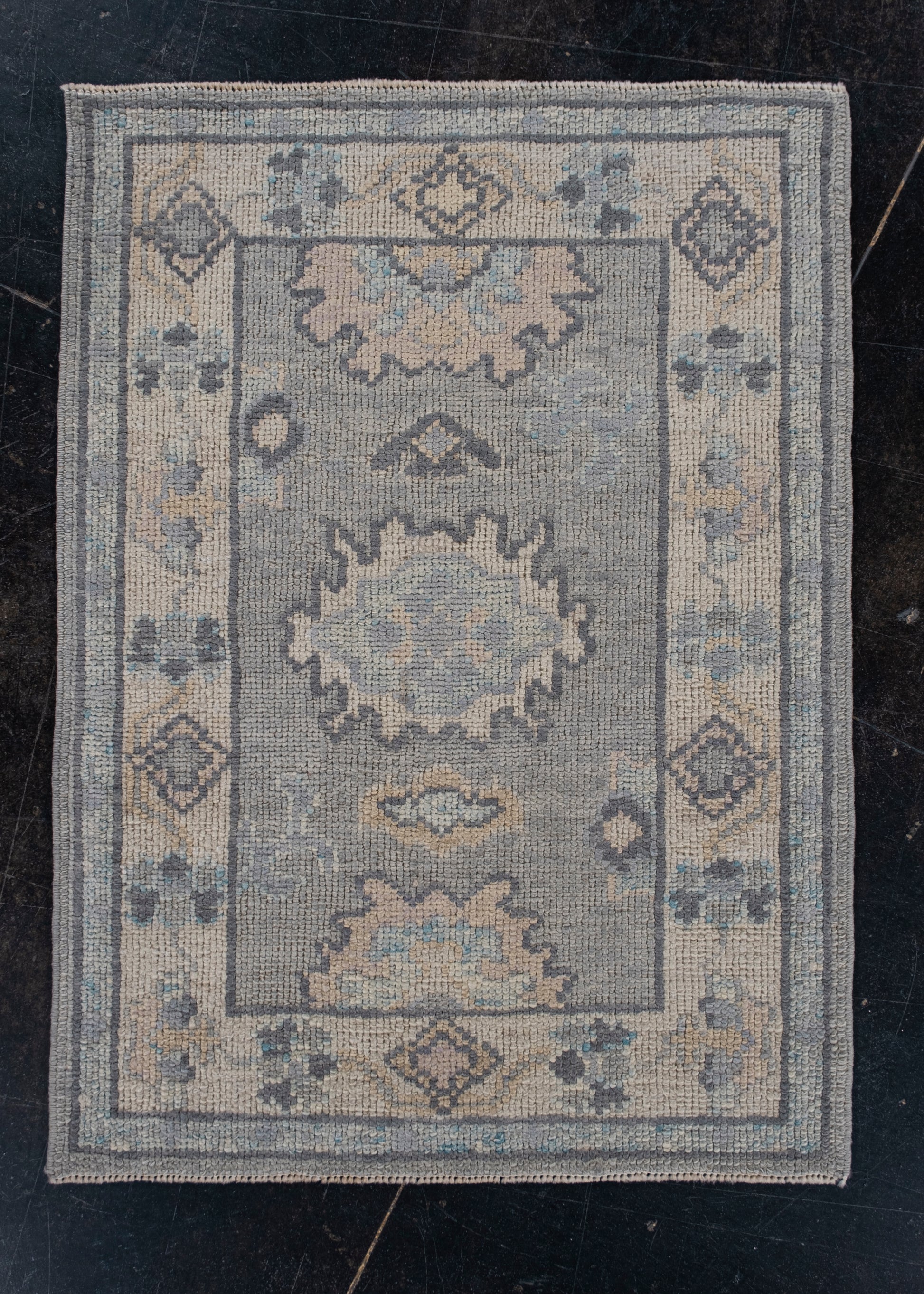 Turkish Oushak Rug 2'3" x 3'1" #11509