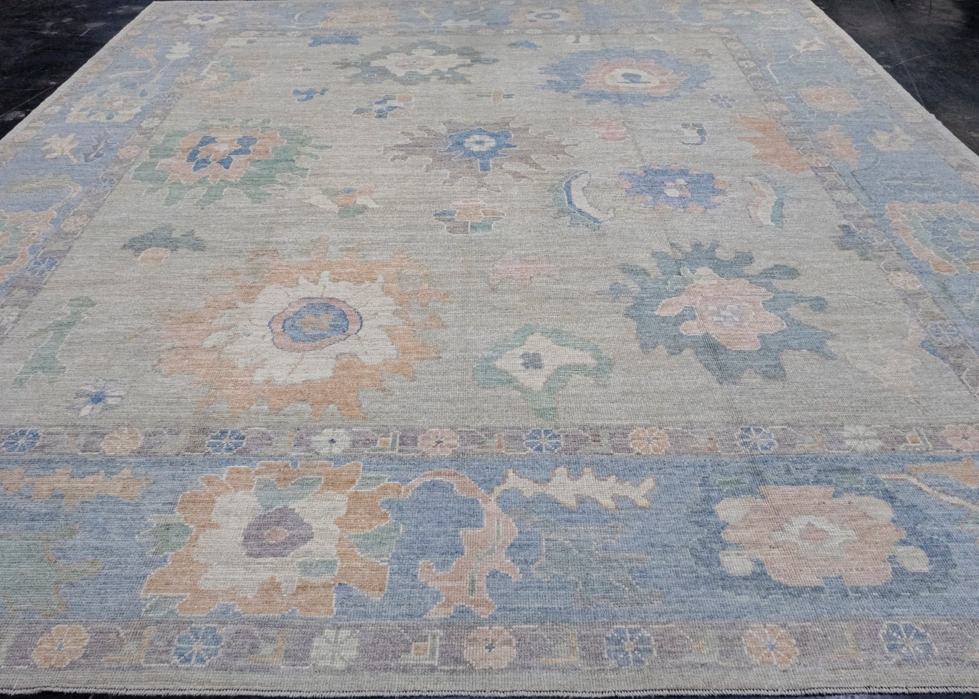Square Turkish Oushak Rug 12' x 12'7" #16100