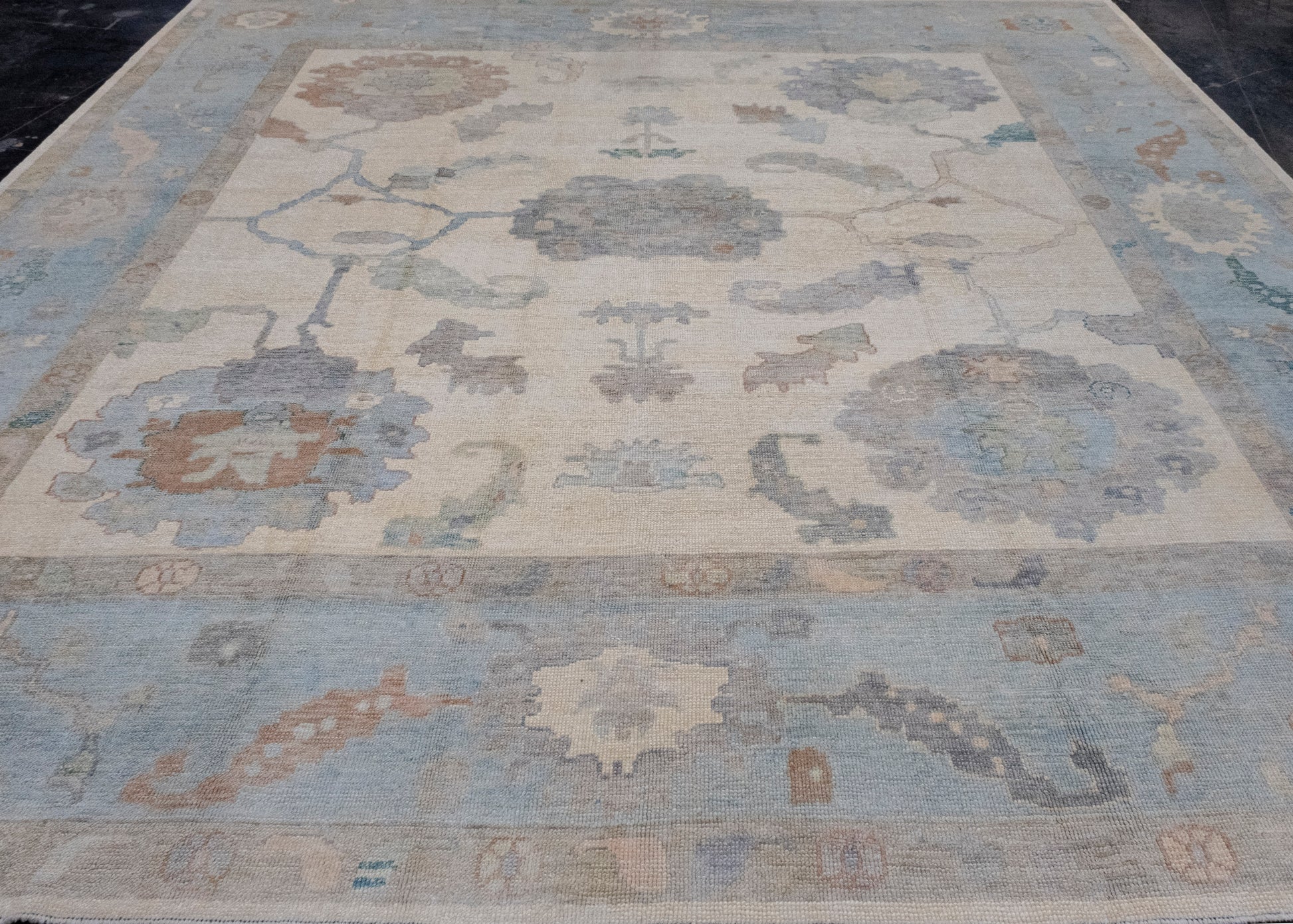 Square Turkish Oushak Rug 11'9" x 11'7" #16645