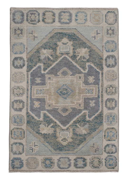 Turkish Oushak Rug 2'1" x 3'1" #11842