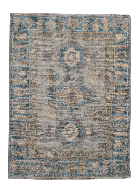 Turkish Oushak Rug 2'3" x 3'1" #11499