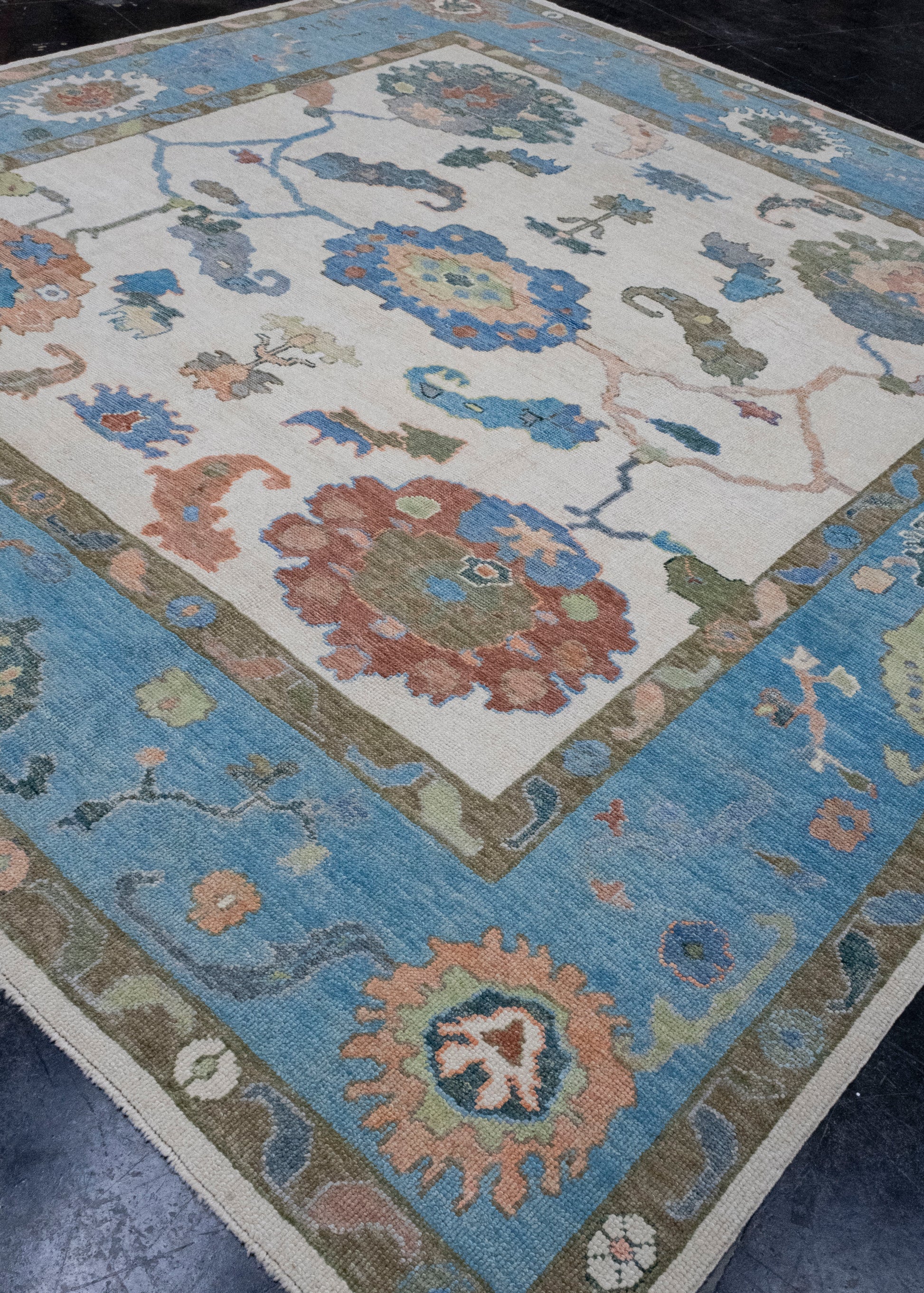 Square Turkish Oushak Rug 10'5" x 11'4" #16734