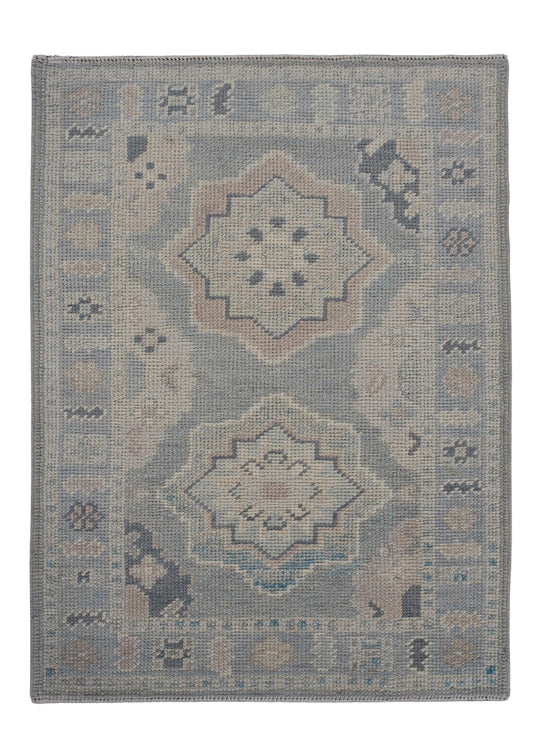 Turkish Oushak Rug 2'3" x 2'11" #11880