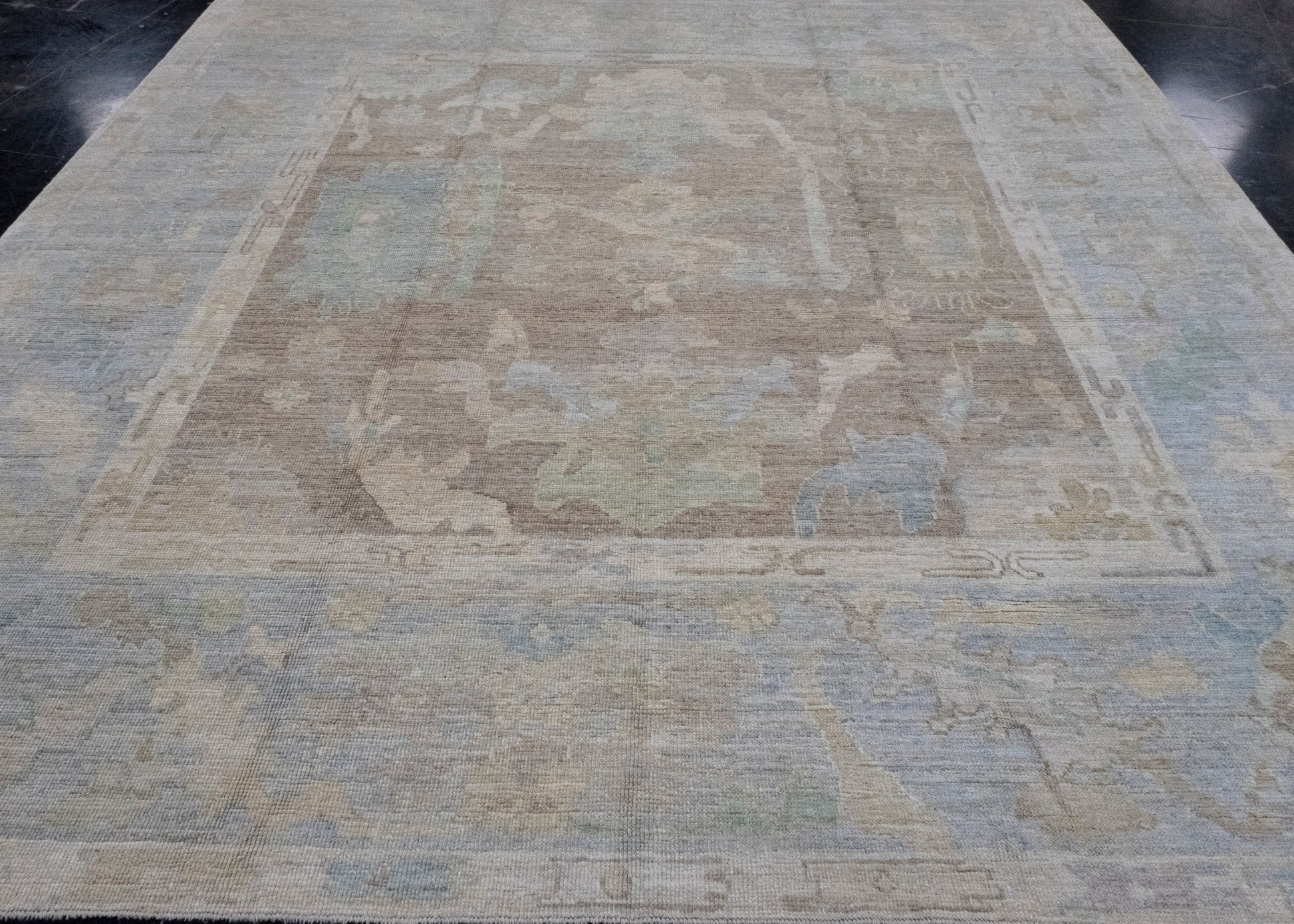 Square Turkish Oushak Rug 10' x 10'6" #16479