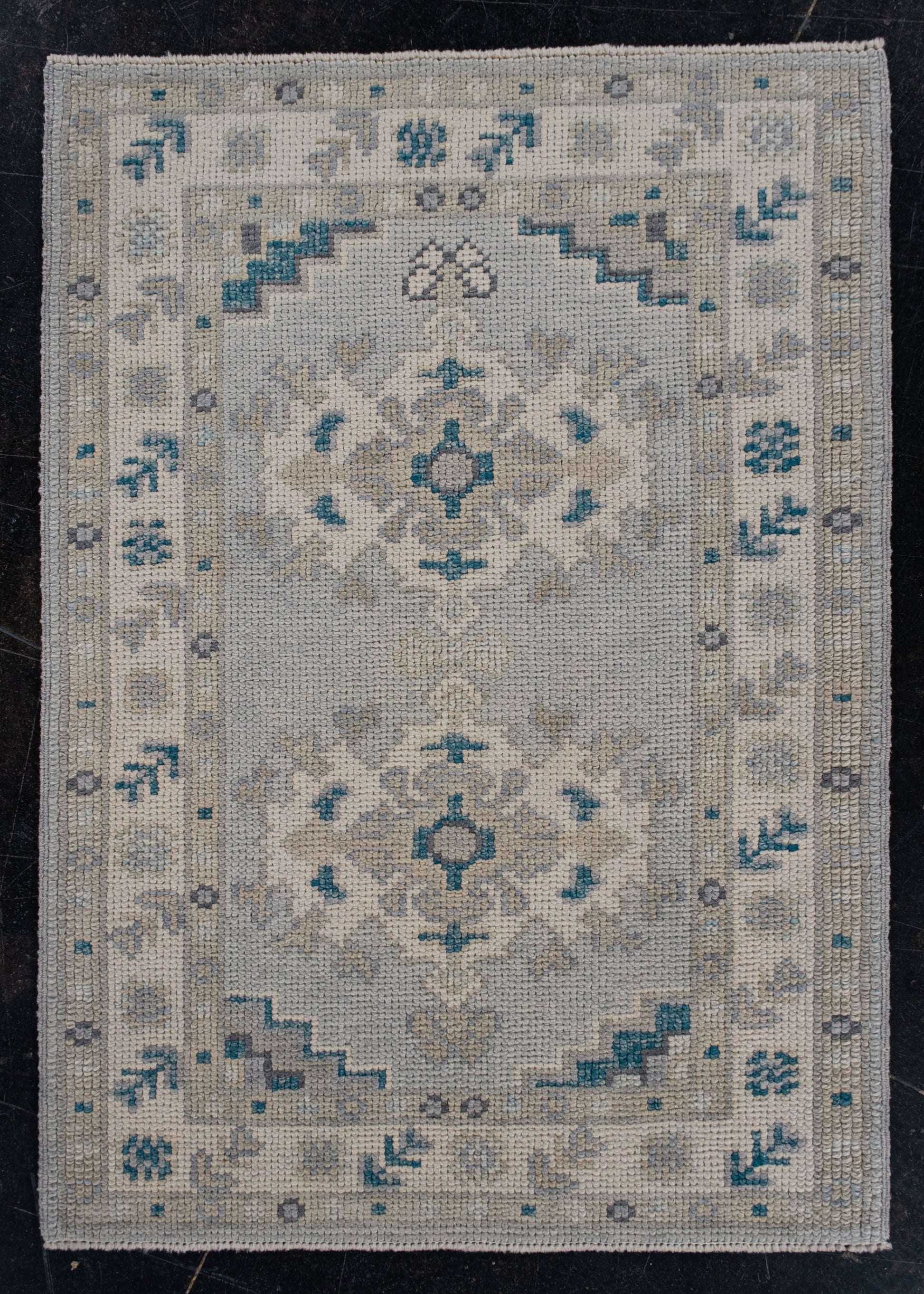 Turkish Oushak Rug 2'3" x 3'1" #11853