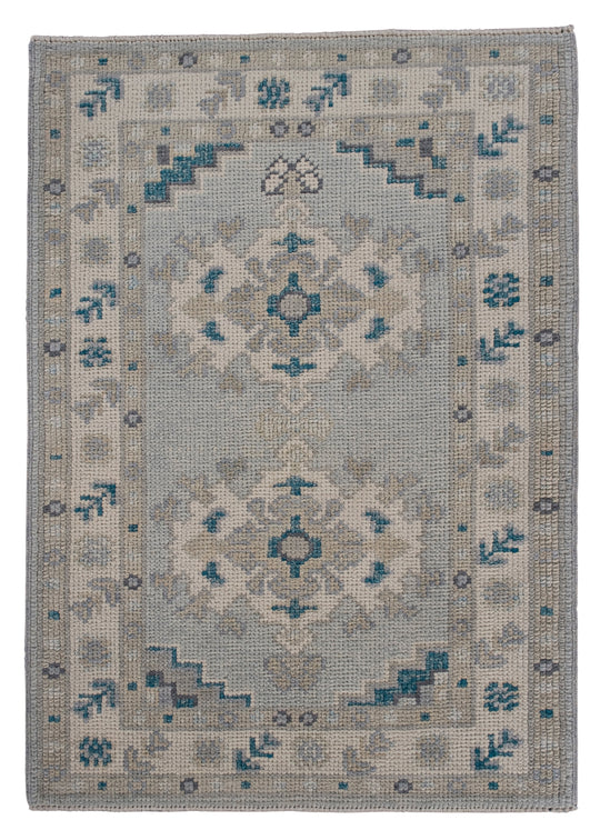 Turkish Oushak Rug 2'3" x 3'1" #11853
