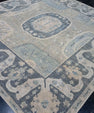 Turkish Antique Look Square Oushak Rug 9' x 9'11" #16519