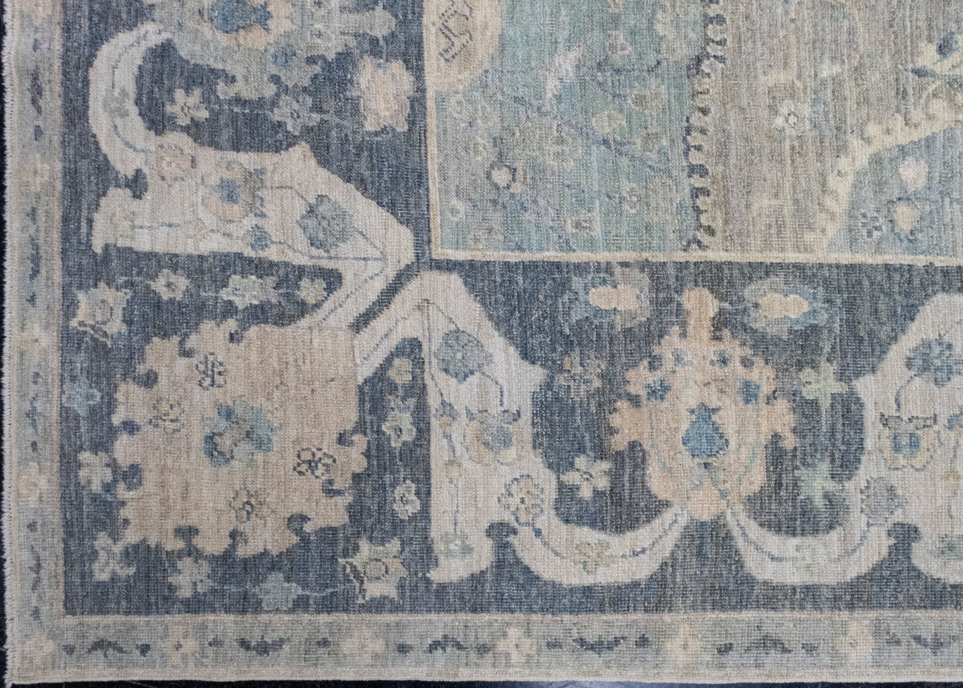 Turkish Antique Look Square Oushak Rug 9' x 9'11" #16519