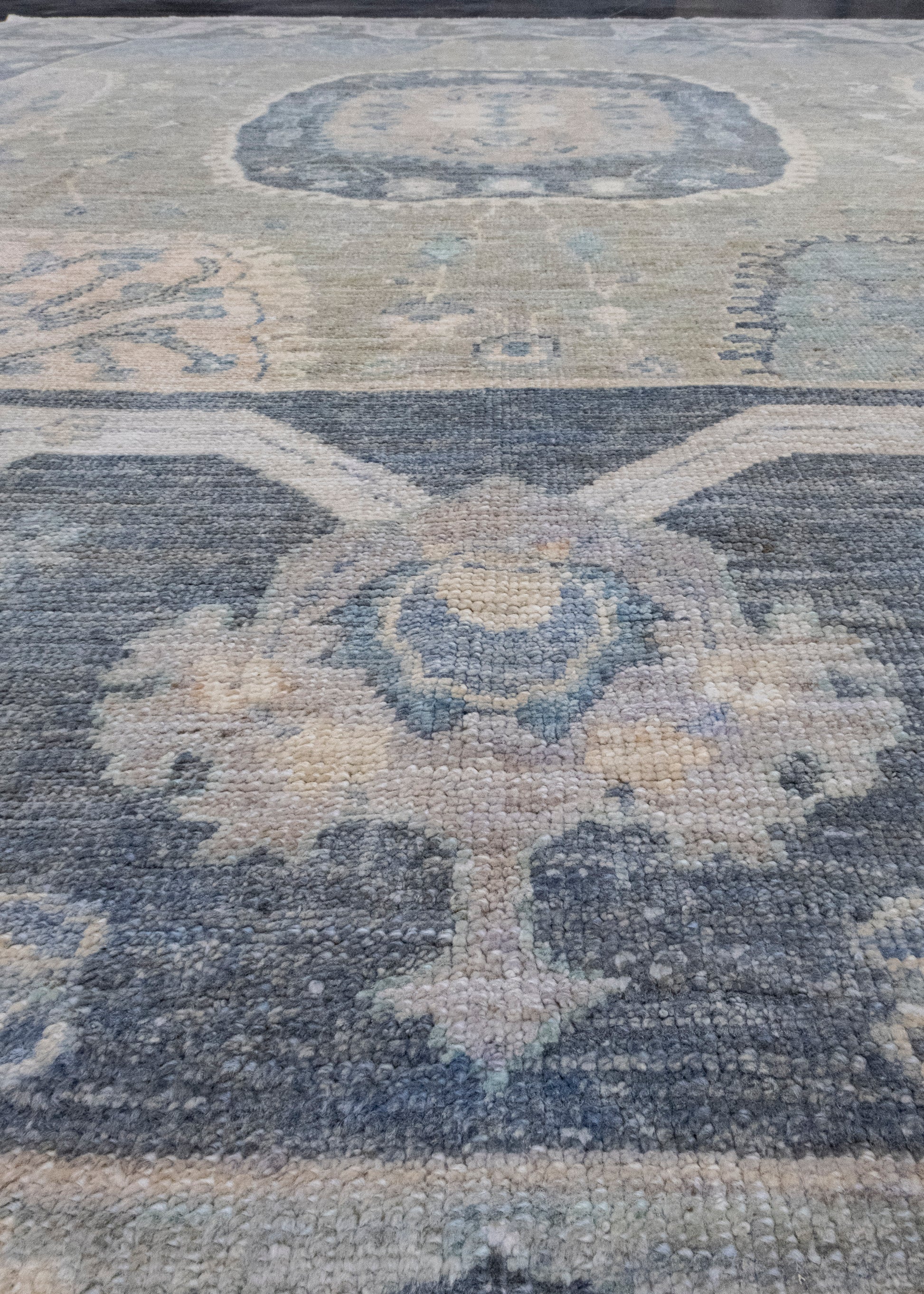 Turkish Antique Look Square Oushak Rug 9' x 9'11" #16519