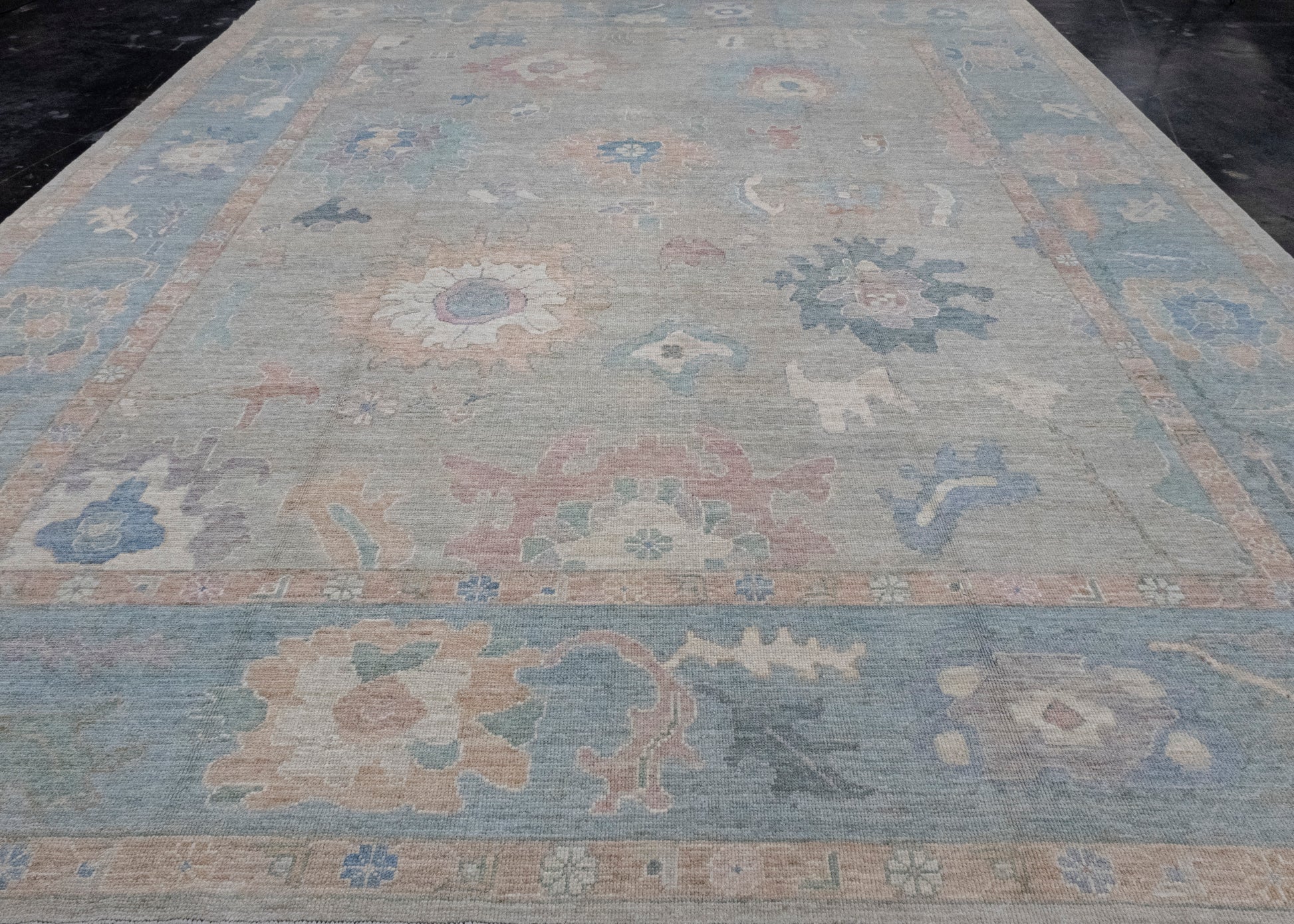 Turkish Oushak Rug 12'2" x 15'1" #16149