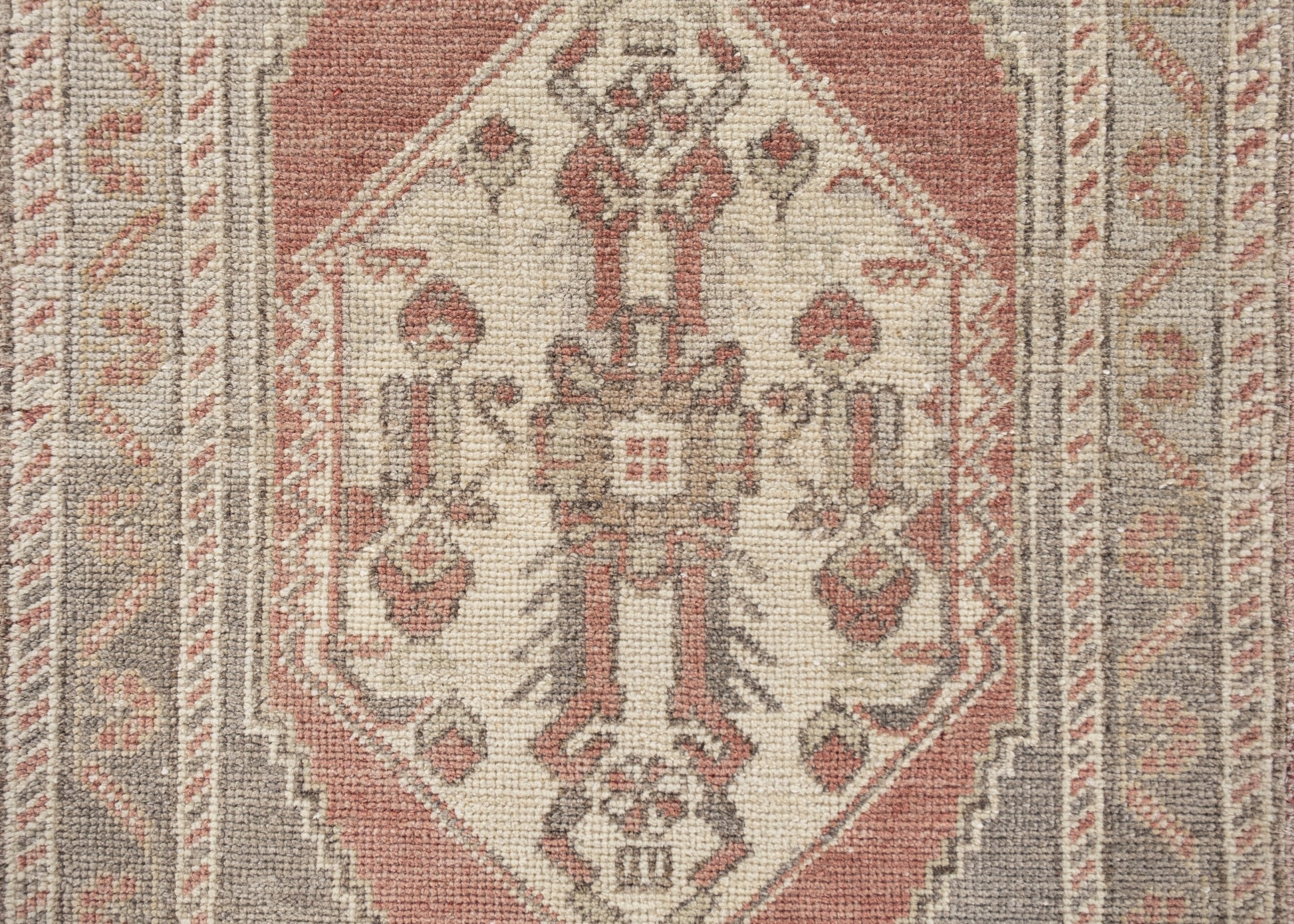 Oriental Hand Knotted Vintage Turkish Mini Rug 1'8" x 3'4" #10604