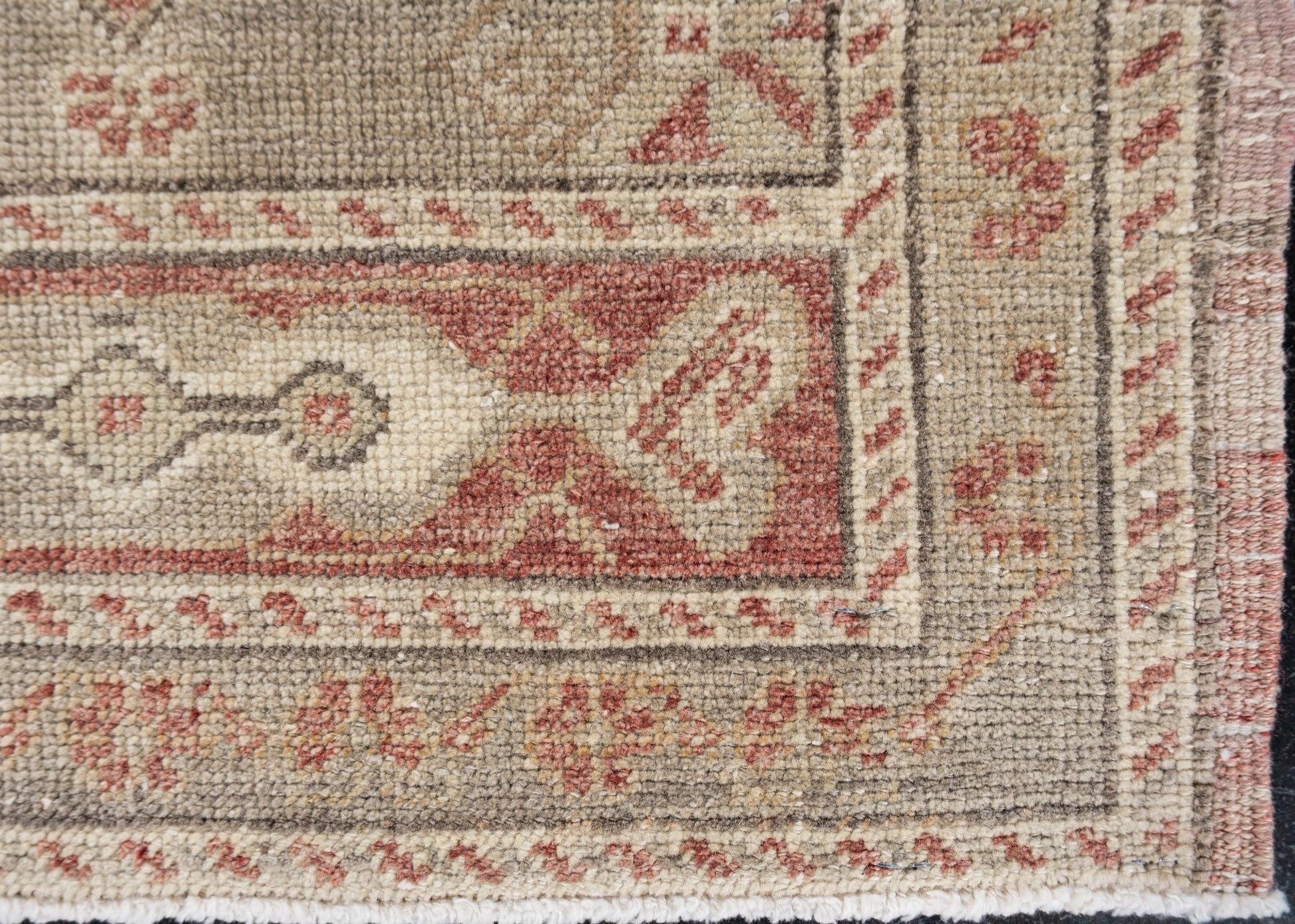 Oriental Hand Knotted Vintage Turkish Mini Rug 1'8" x 3'4" #10604