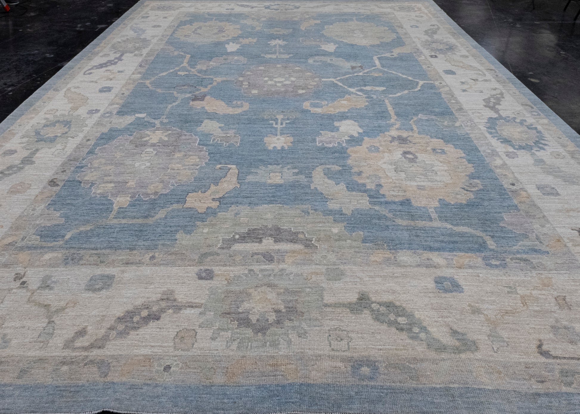 Turkish Oushak Rug 12'1" x 17'5" #16475