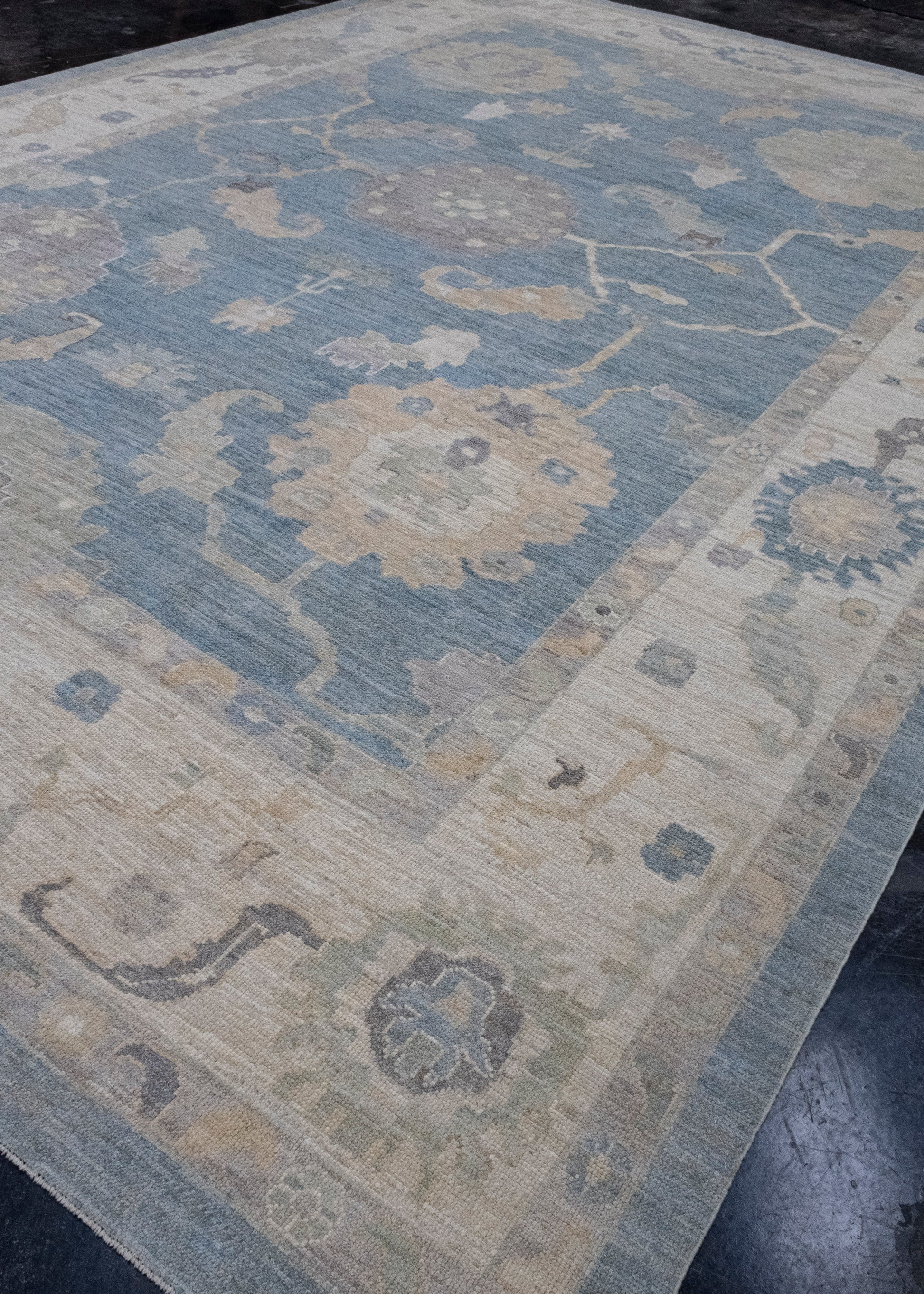 Turkish Oushak Rug 12'1" x 17'5" #16475