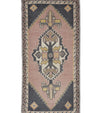 Oriental Hand Knotted Vintage Turkish Mini Rug 1'9" x 3'6" #10062