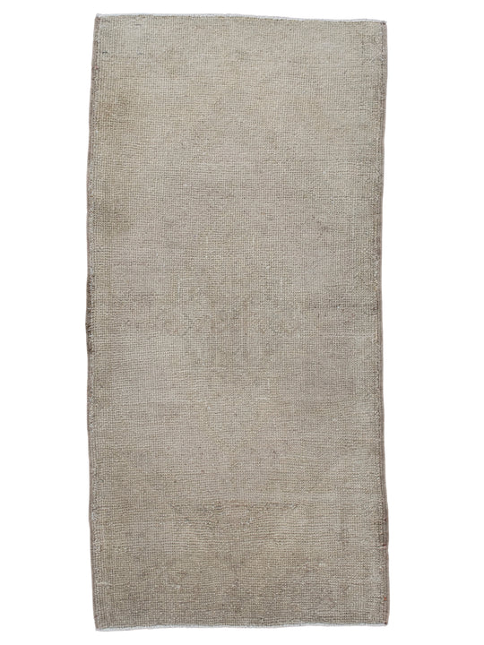 Oriental Hand Knotted Vintage Turkish Mini Rug 1'10" x 3'9" #8297